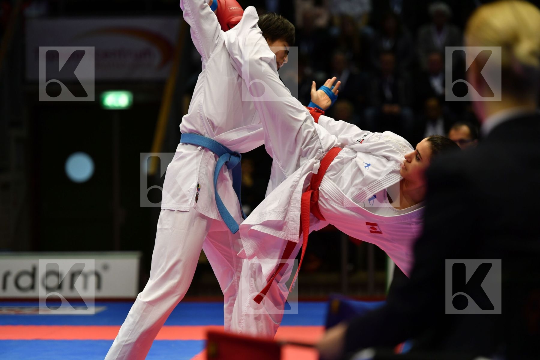 Canada China Female kumite -61 kg Jumaa Haya Yin Xiaoyan