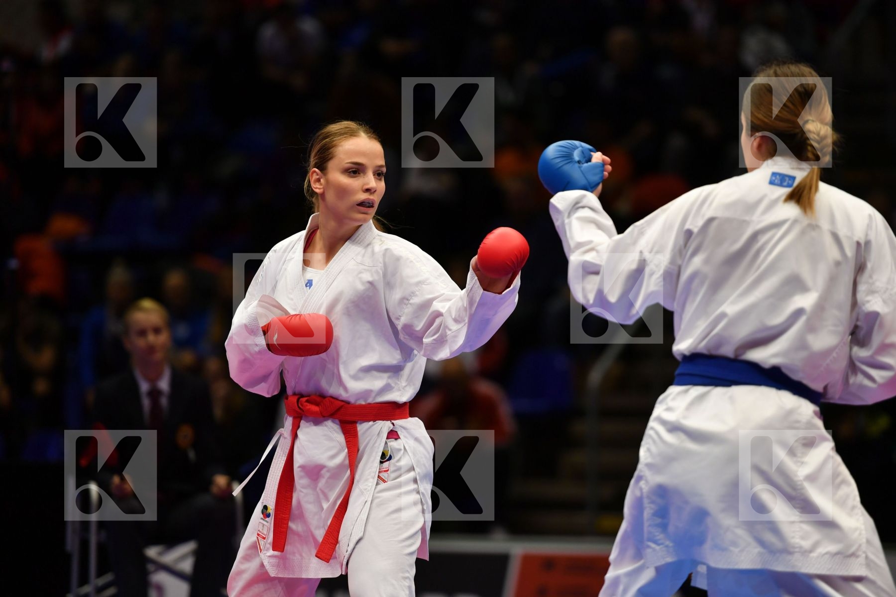 Female kumite 68+ kg France Garcia Nancy Kosovo Orana Fortesa