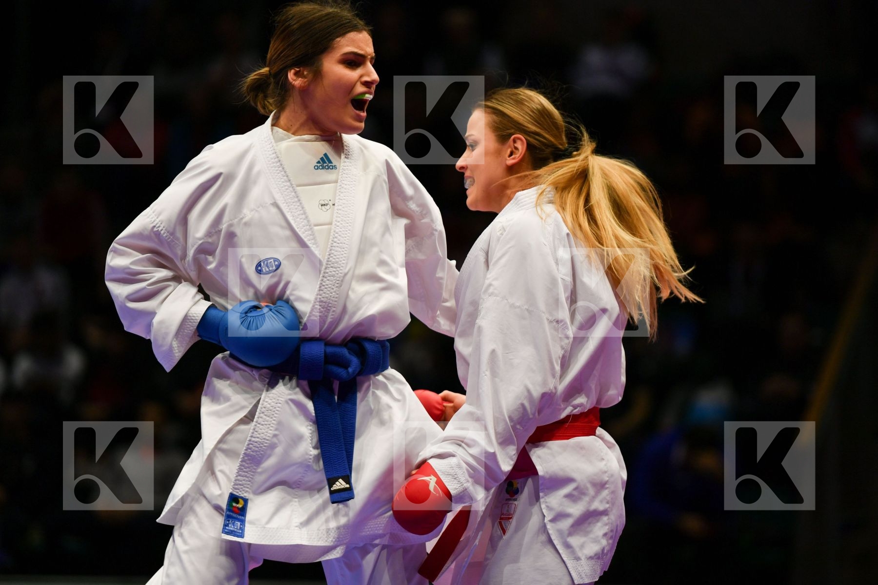 Female kumite 68+ kg France Garcia Nancy Kosovo Orana Fortesa