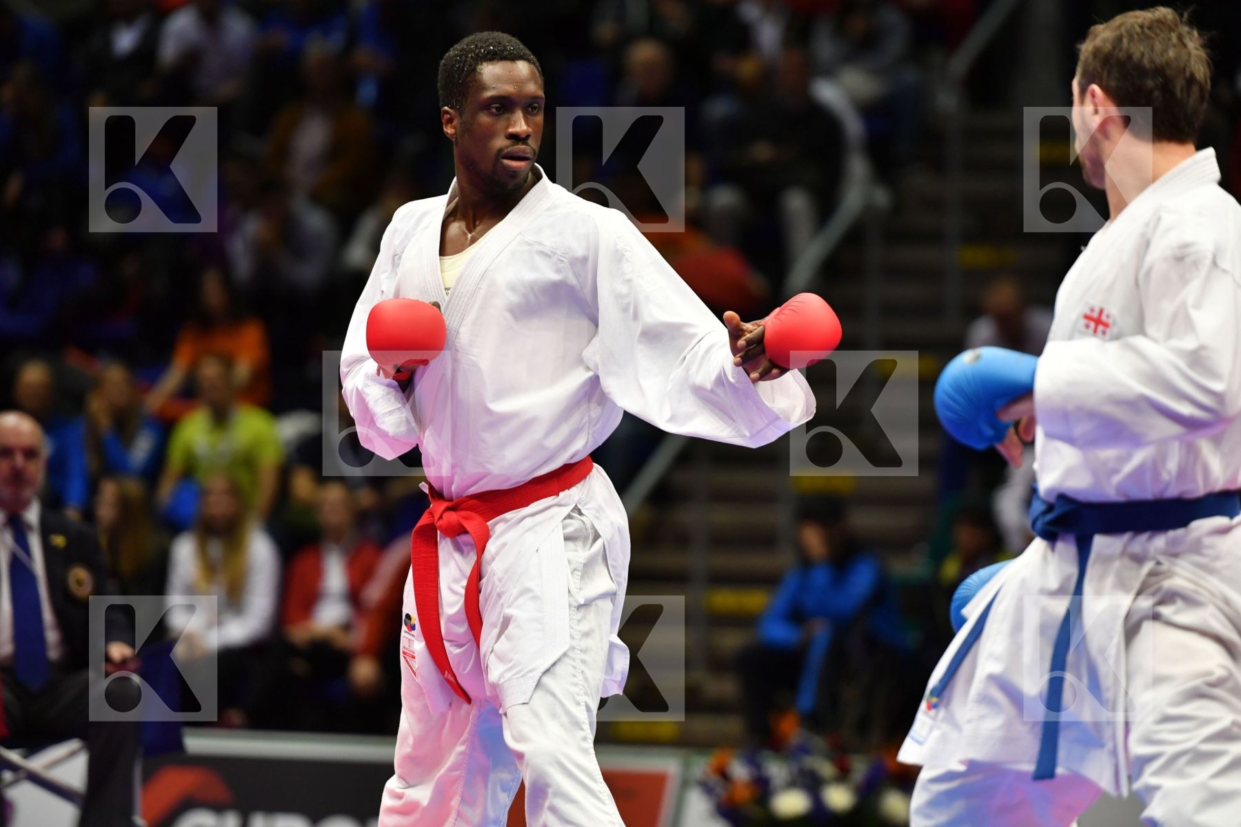 Arkania Gogita Diop Ablaye France Georgia Male kumite 84+ kg