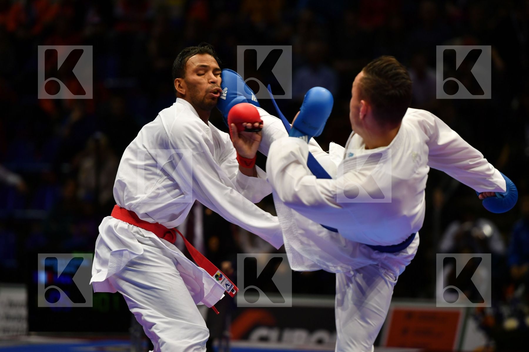 Dacosta Steven France Madera Andres Male kumite -67 kg Venezuela