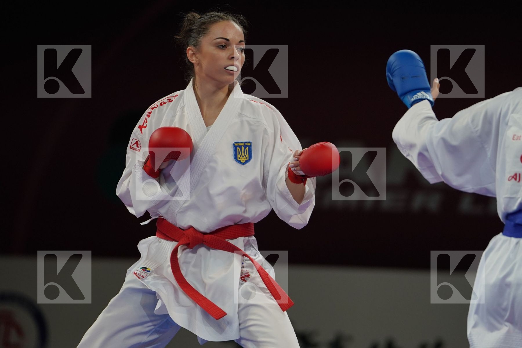 KRYVA KATERYNA (UKRAINE) vs SALAMA REEM AHMED (EGYPT) in Senior Kumite -50 Kg - Bronze bout