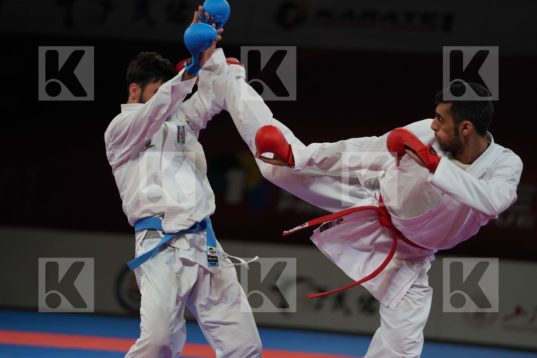 SHAABAN ABDULLAH (KUWAIT) vs FARZALIYEV FIRDOVSI (AZERBAIJAN) in Senior Kumite -60 Kg - Bronze bout