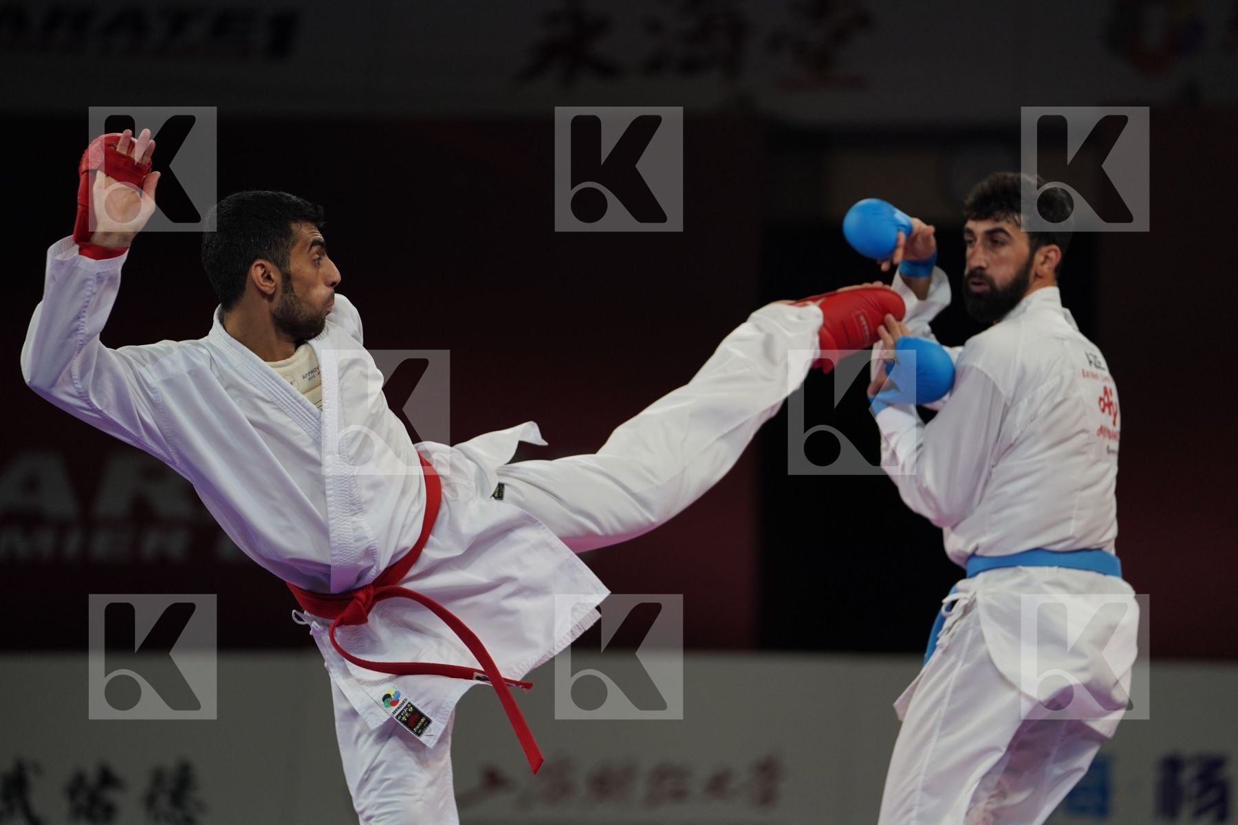 SHAABAN ABDULLAH (KUWAIT) vs FARZALIYEV FIRDOVSI (AZERBAIJAN) in Senior Kumite -60 Kg - Bronze bout