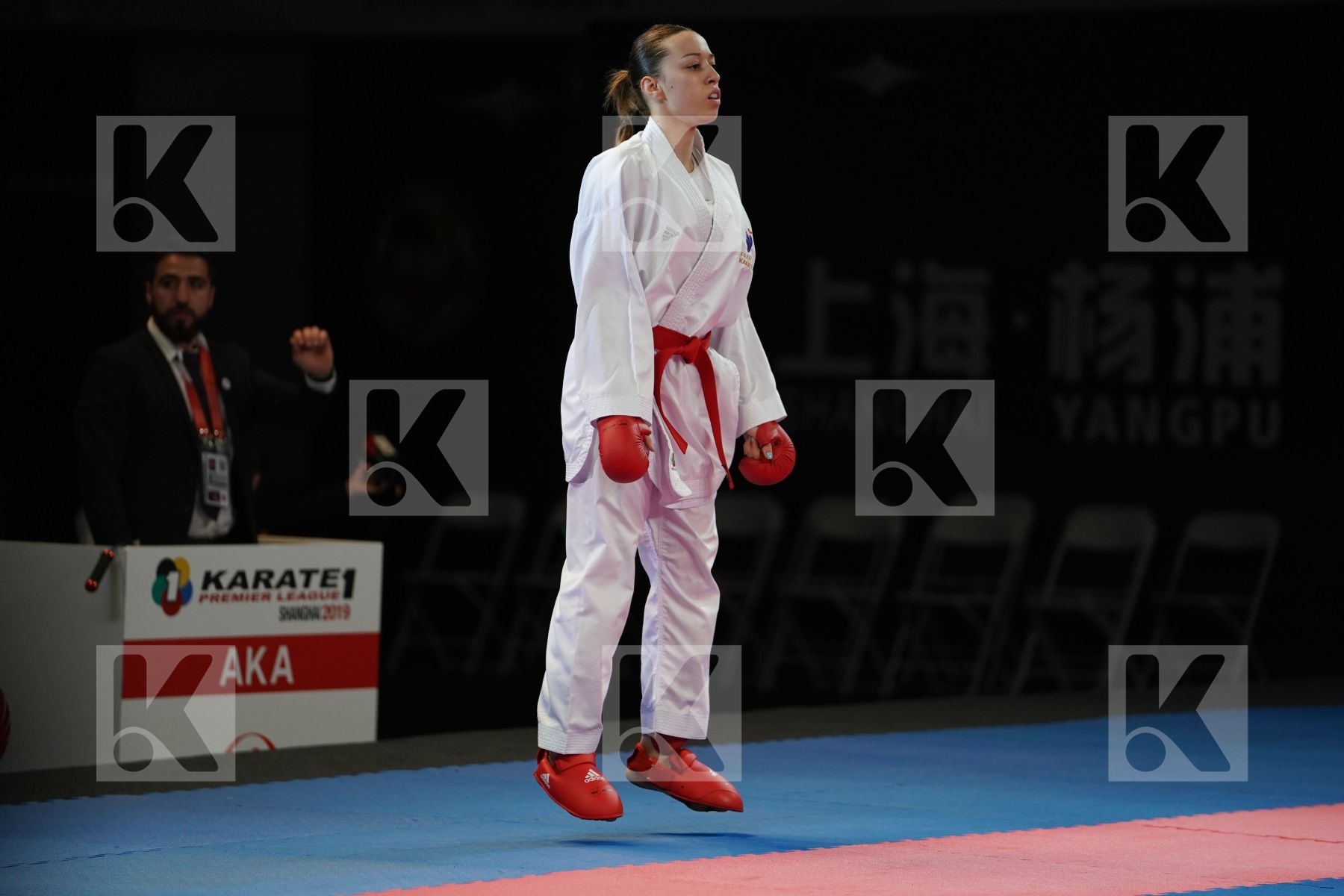 OUIHADDADENE SABRINA (FRANCE) vs YAKAN TUBA (TURKEY) in Senior Kumite -55 Kg - Bronze bout