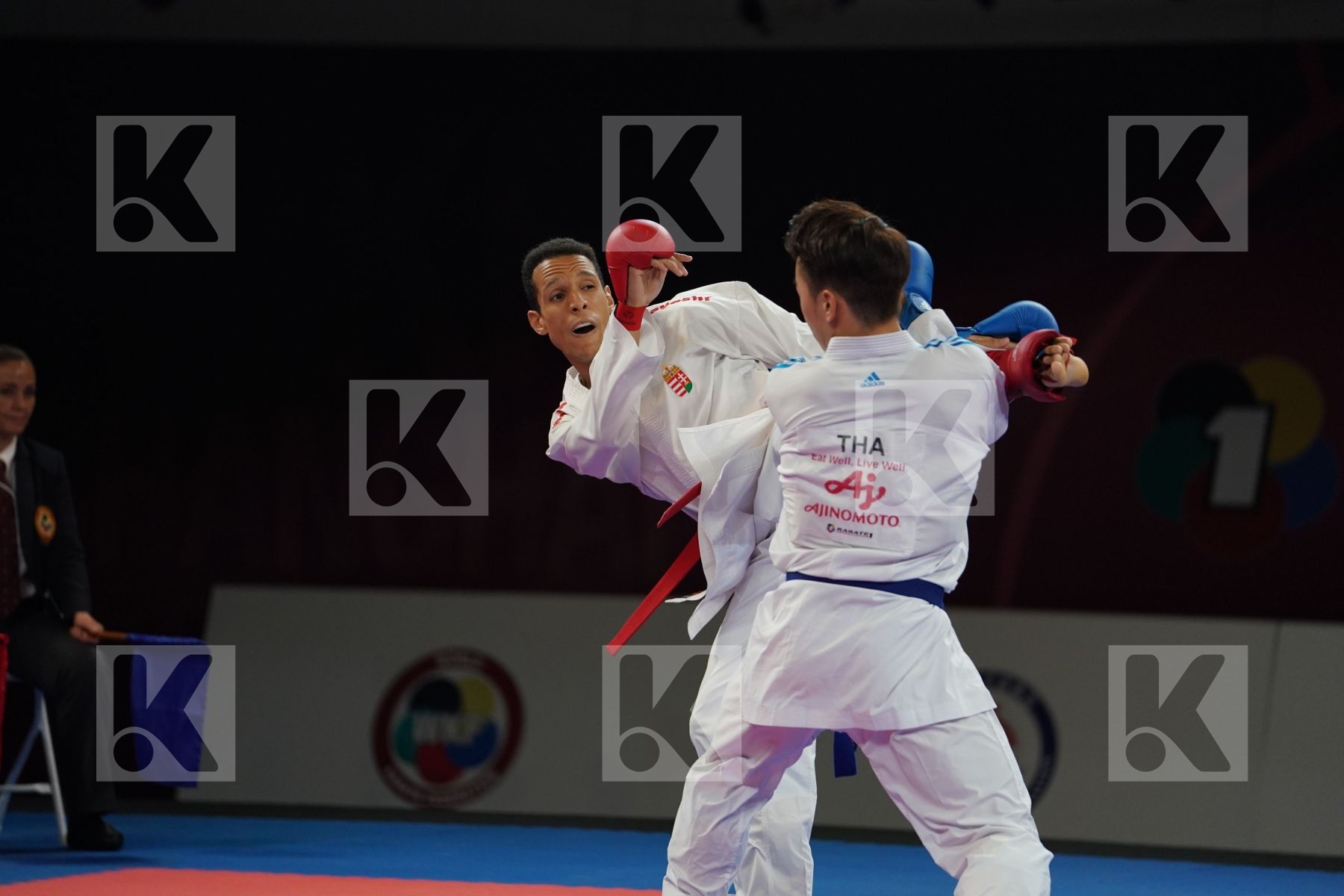 TADISSI YVES MARTIAL (HUNGARY) vs NGAMPHUENGPHIT SUPA (THAILAND) in Senior Kumite -67 Kg - Bronze bout