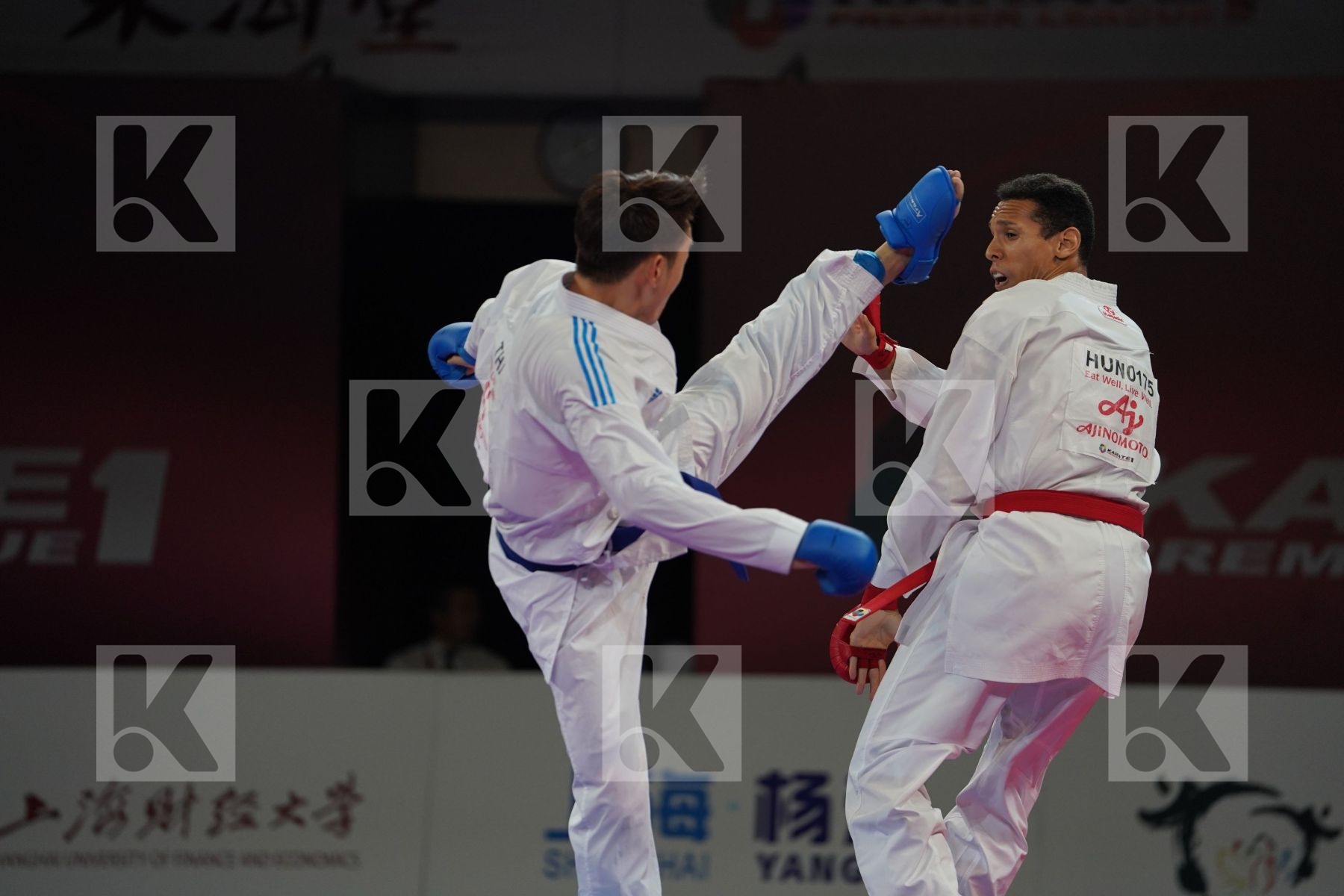 TADISSI YVES MARTIAL (HUNGARY) vs NGAMPHUENGPHIT SUPA (THAILAND) in Senior Kumite -67 Kg - Bronze bout