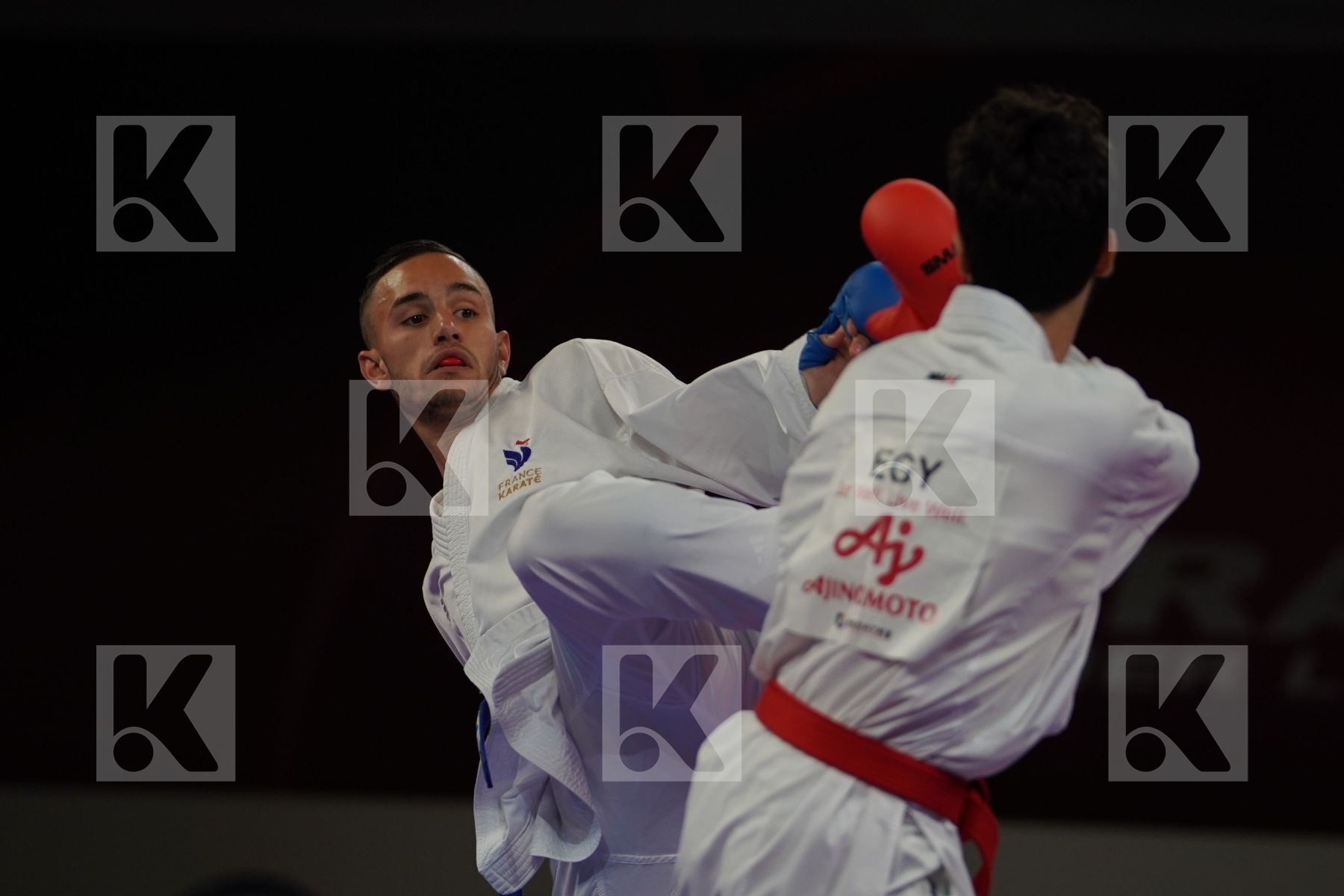 ELSAWY ALI (EGYPT) vs DACOSTA STEVEN (FRANCE) in Senior Kumite -67 Kg - Bronze bout