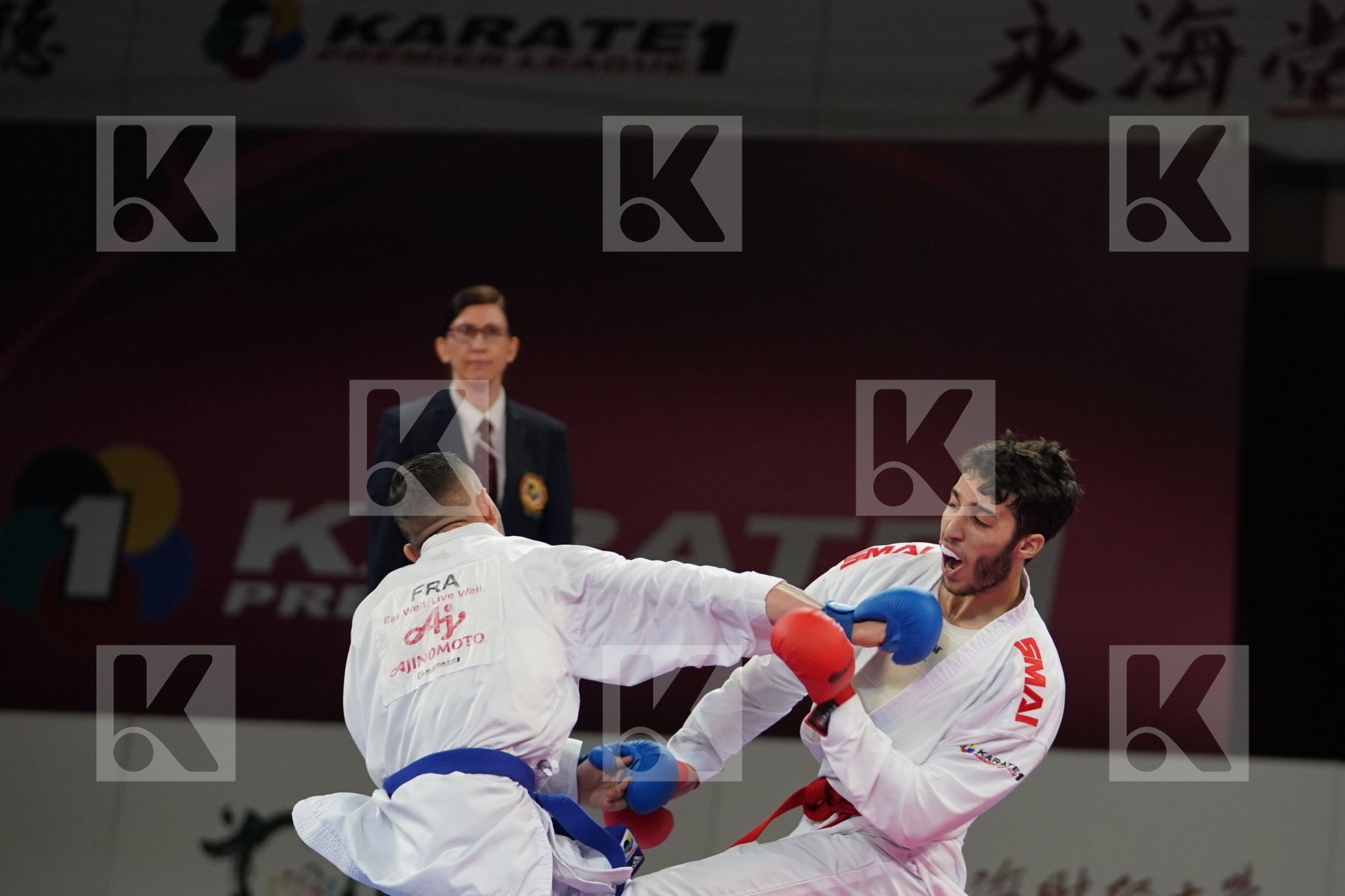ELSAWY ALI (EGYPT) vs DACOSTA STEVEN (FRANCE) in Senior Kumite -67 Kg - Bronze bout