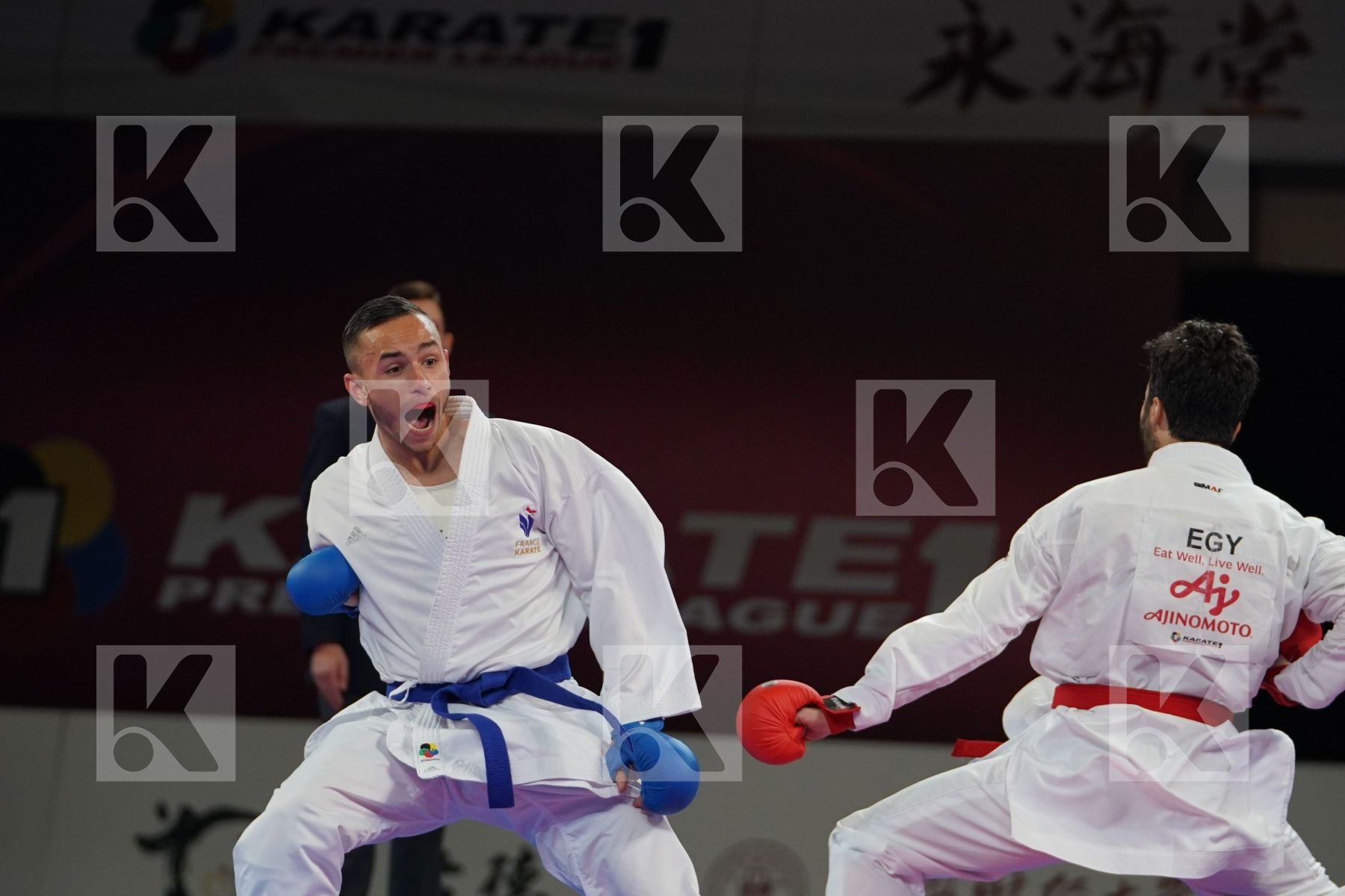ELSAWY ALI (EGYPT) vs DACOSTA STEVEN (FRANCE) in Senior Kumite -67 Kg - Bronze bout