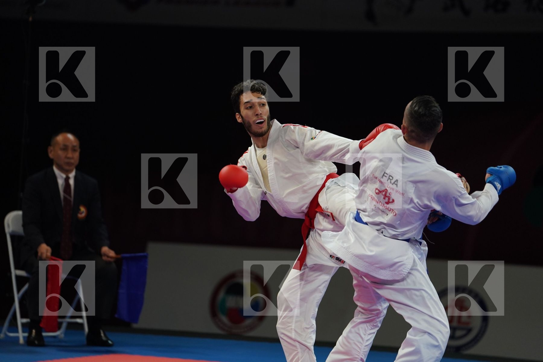 ELSAWY ALI (EGYPT) vs DACOSTA STEVEN (FRANCE) in Senior Kumite -67 Kg - Bronze bout