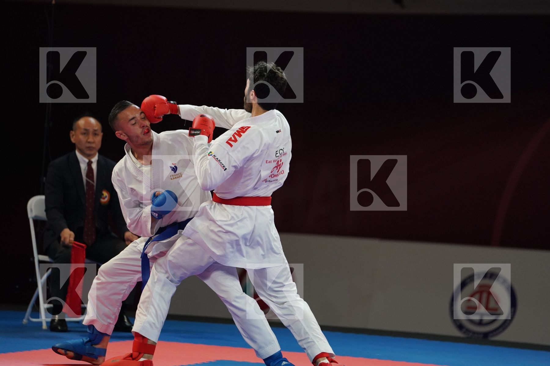 ELSAWY ALI (EGYPT) vs DACOSTA STEVEN (FRANCE) in Senior Kumite -67 Kg - Bronze bout