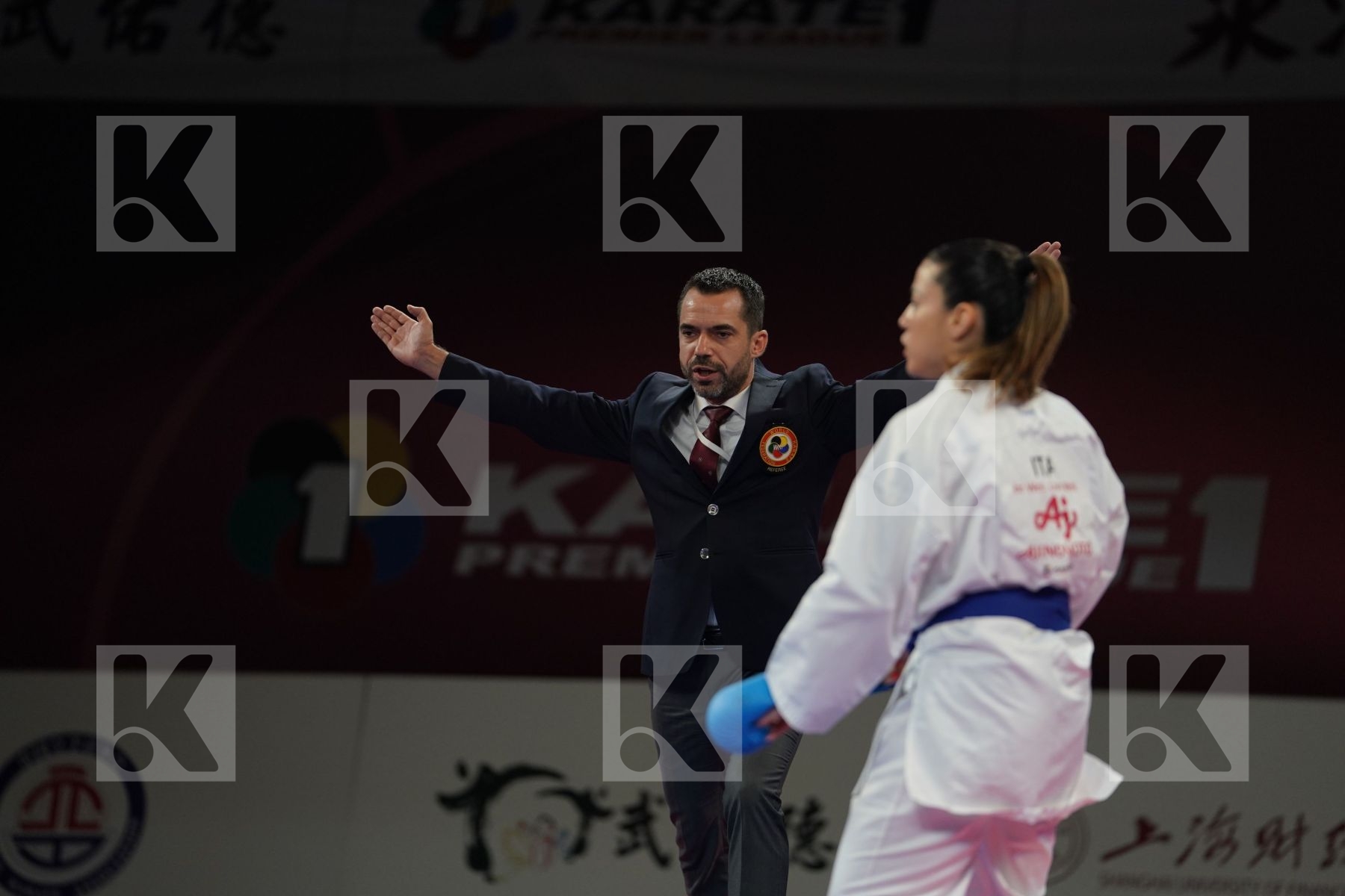 HEURTAULT LEILA (FRANCE) vs PASQUA LAURA (ITALY) in Senior Kumite -61 Kg - Bronze bout
