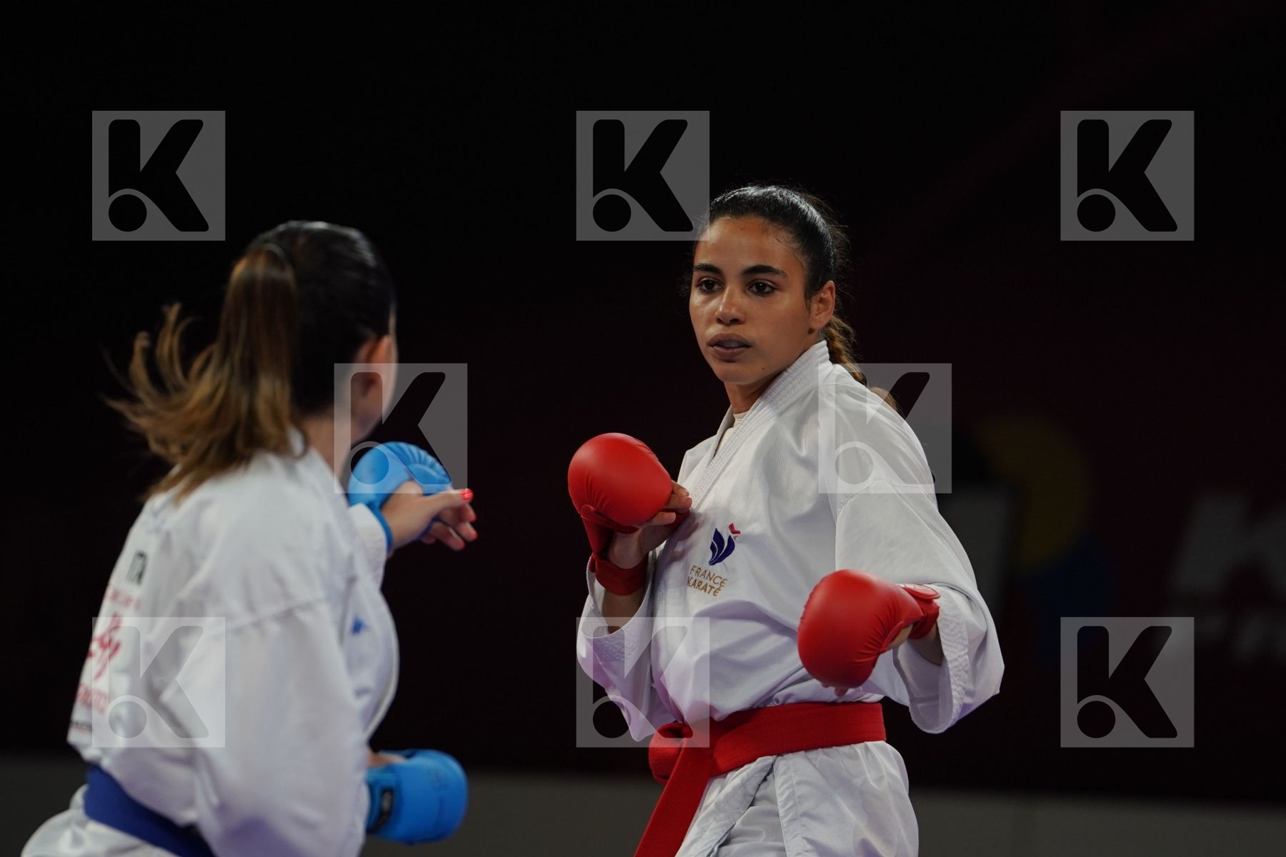 HEURTAULT LEILA (FRANCE) vs PASQUA LAURA (ITALY) in Senior Kumite -61 Kg - Bronze bout