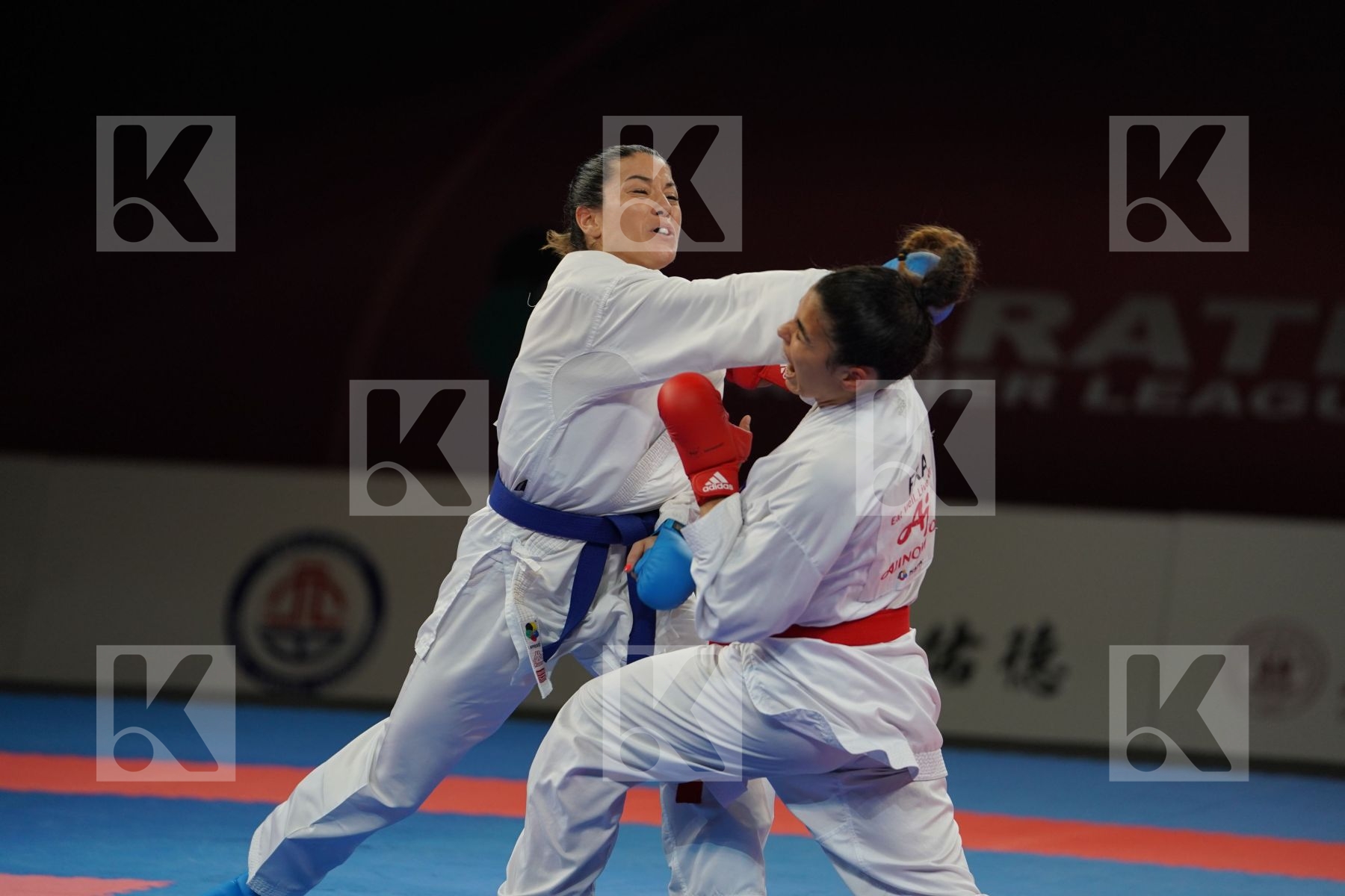 HEURTAULT LEILA (FRANCE) vs PASQUA LAURA (ITALY) in Senior Kumite -61 Kg - Bronze bout