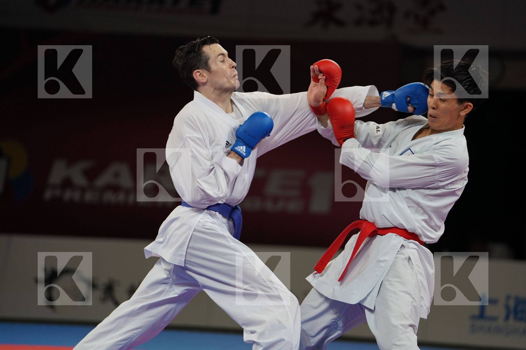 SAKIYAMA YUSEI (JAPAN) vs SCOTT THOMAS (USA) in Senior Kumite -75 Kg - Bronze bout