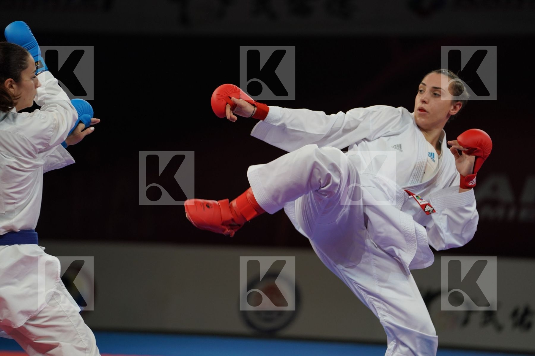 SEMERARO SILVIA (ITALY) vs QUIRICI ELENA (SWITZERLAND) in Senior Kumite -68 Kg - Bronze bout