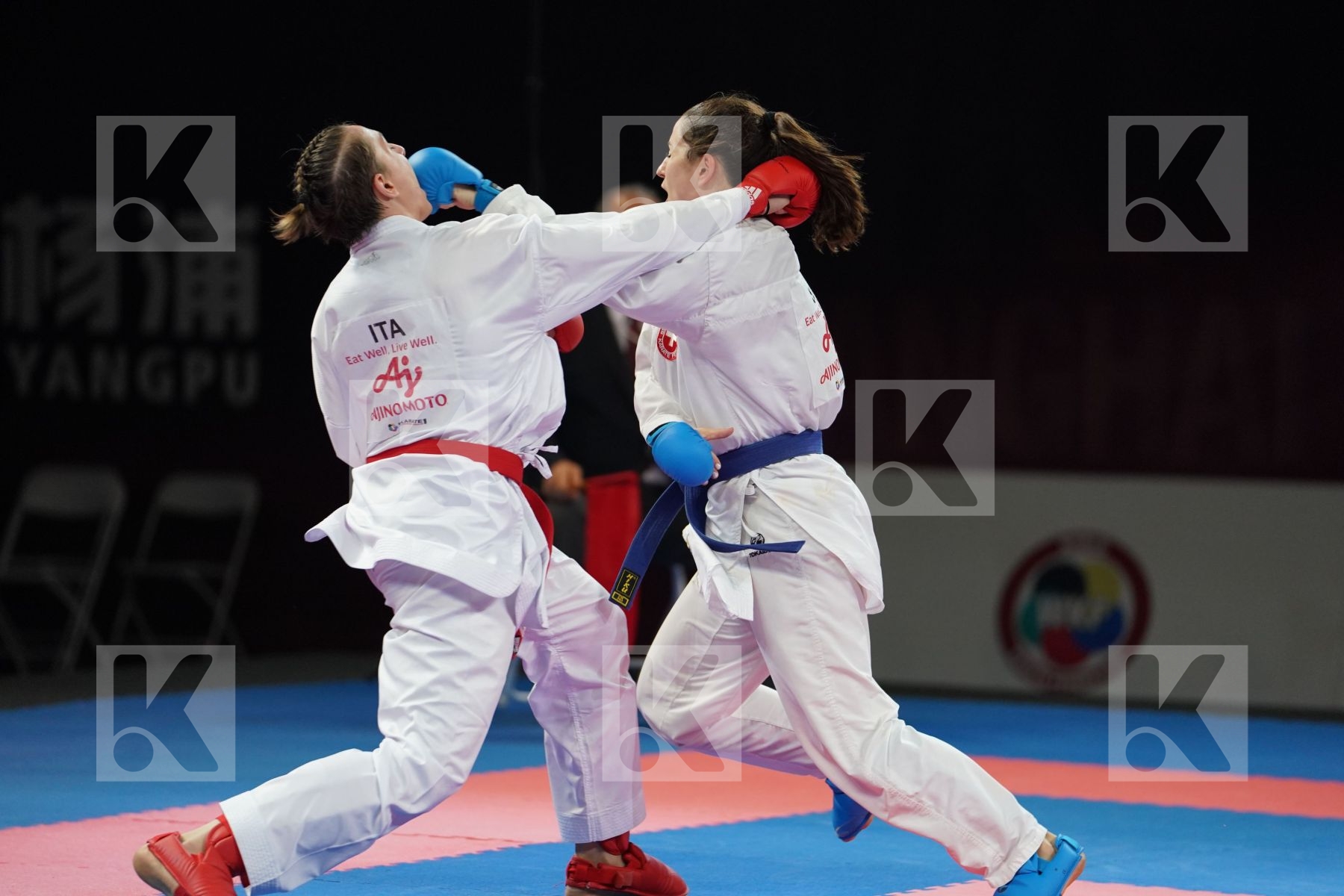 SEMERARO SILVIA (ITALY) vs QUIRICI ELENA (SWITZERLAND) in Senior Kumite -68 Kg - Bronze bout