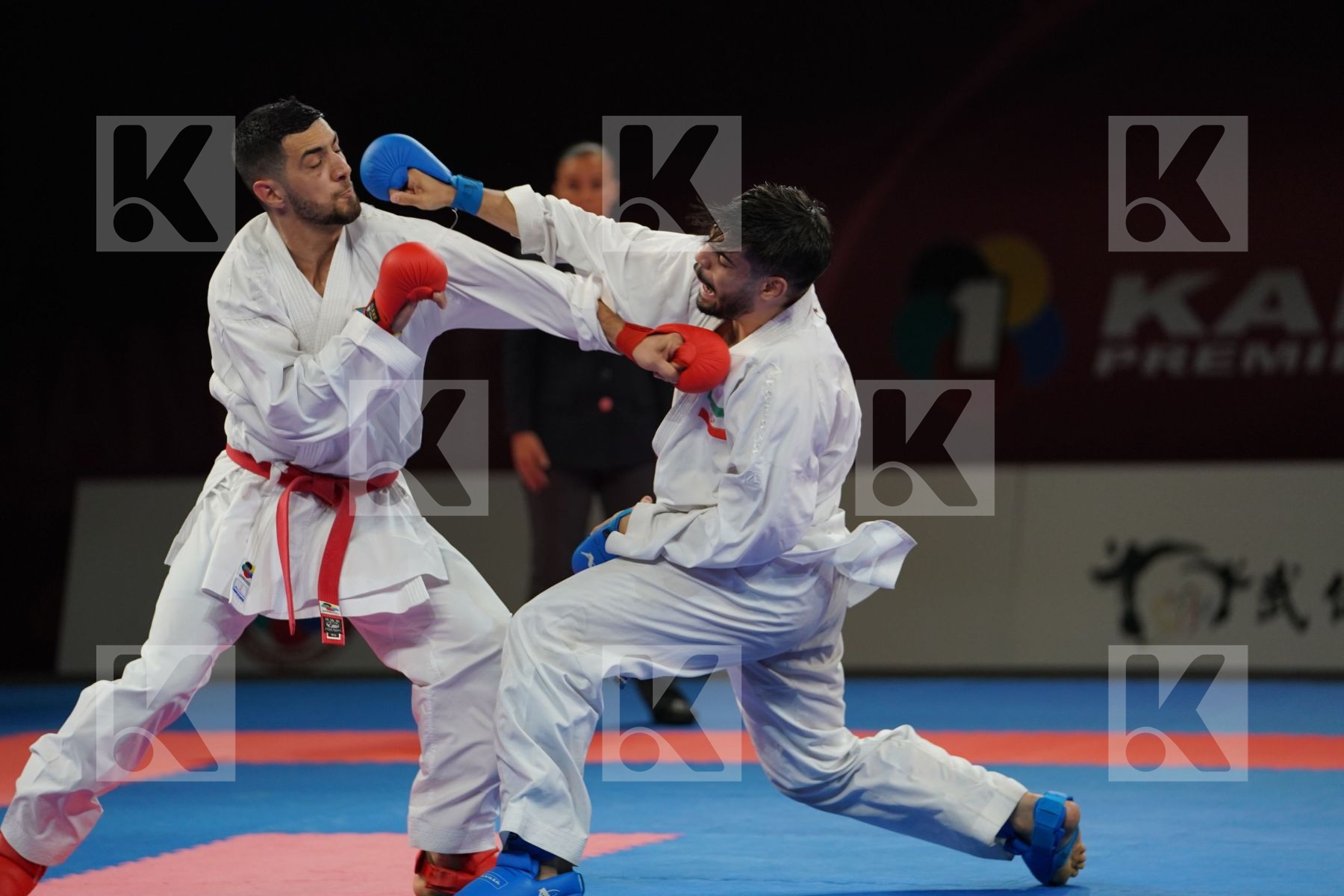 ABDULLAYEV PANAH (AZERBAIJAN) vs GHARARIZADEH MAHANI MAHDI (ISLAMIC REPUBLIC OF IRAN) in Senior Kumite -84 Kg - Bronze bout