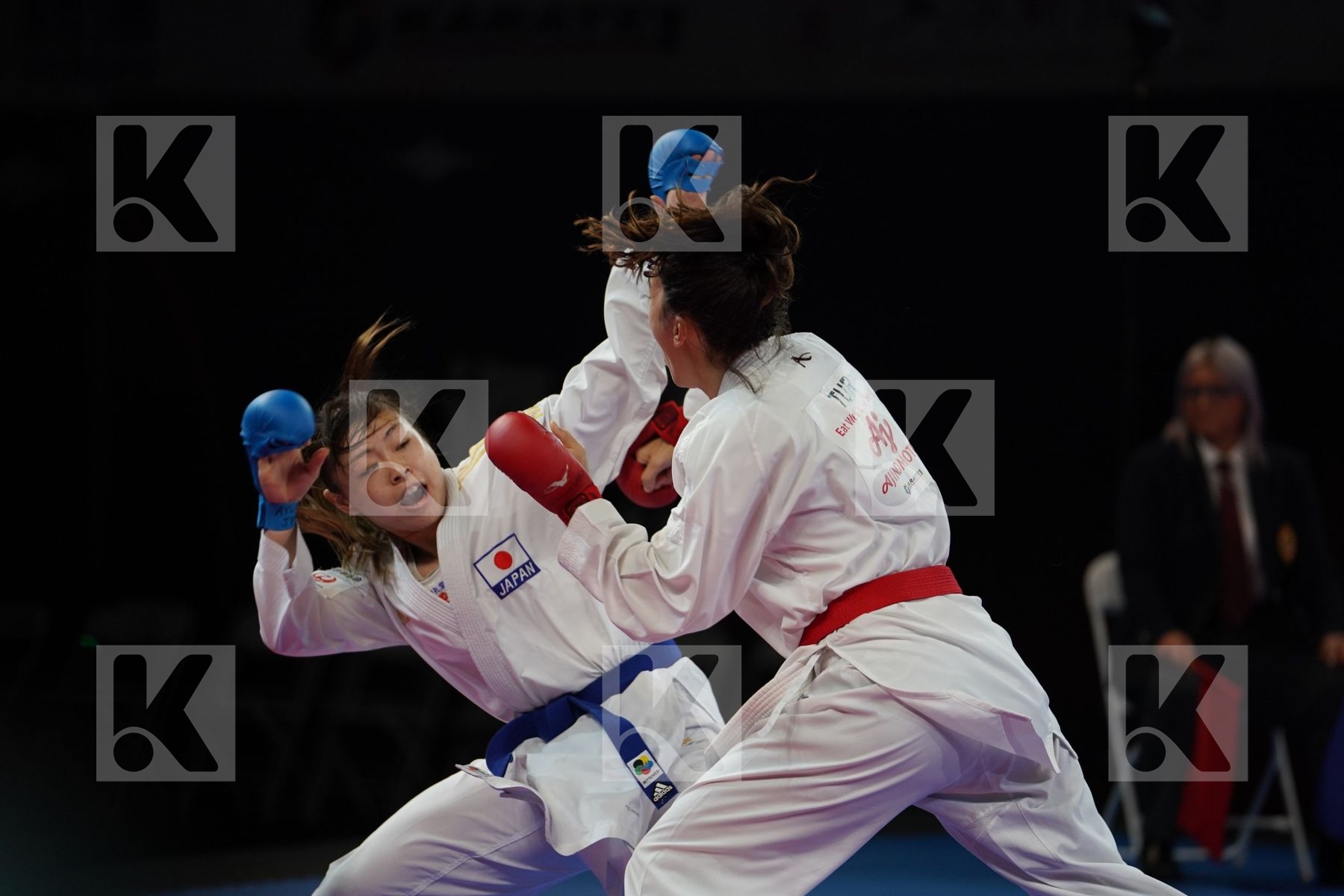 HOCAOGLU MELTEM (TURKEY) vs UEKUSA AYUMI (JAPAN) in Senior Kumite 68+ Kg - Bronze bout