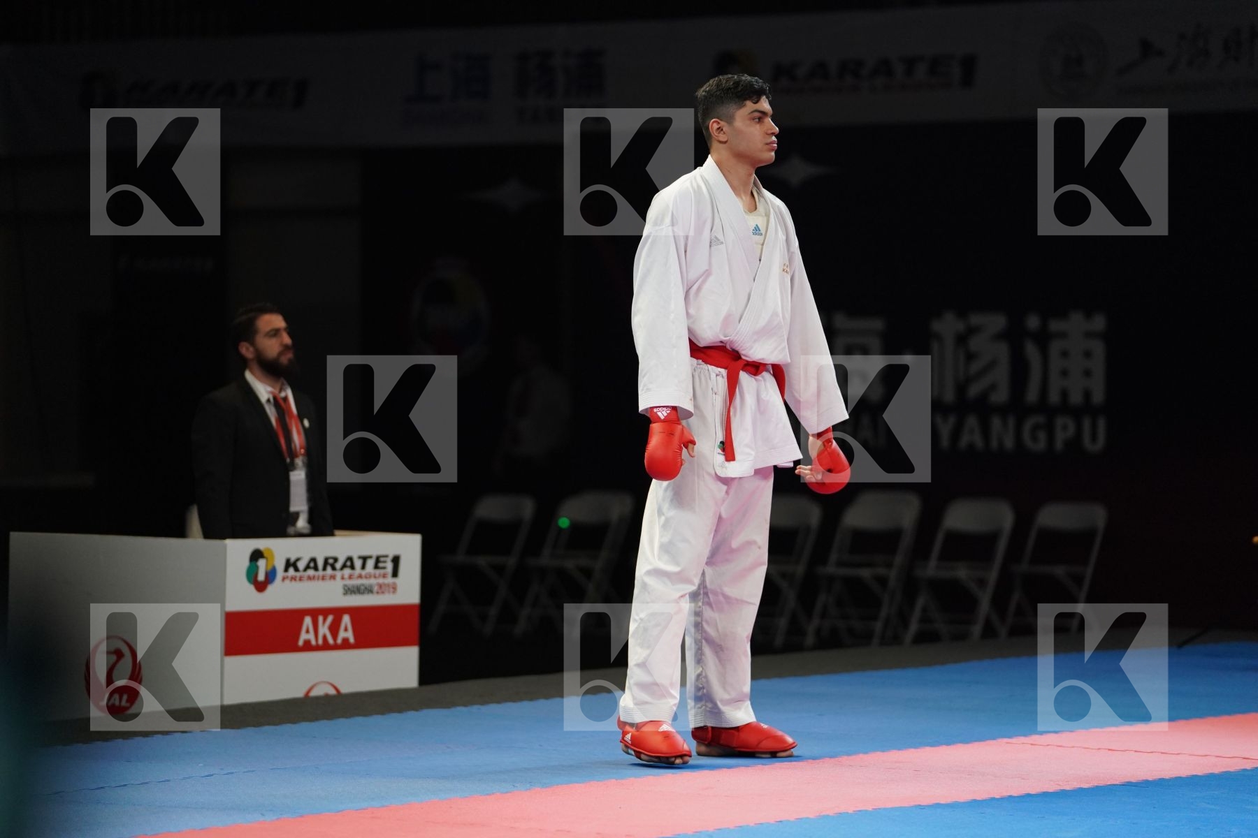 FILALI MEHDI (FRANCE) vs HORNE JONATHAN (GERMANY) in Senior Kumite 84+ Kg - Bronze bout