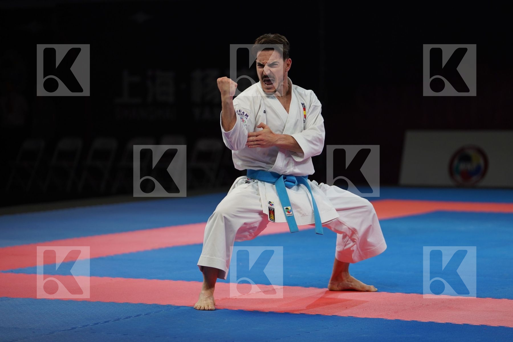 QUINTERO CAPDEVILA DAMIAN HUGO (SPAIN) in Senior Male Kata - Gold bout