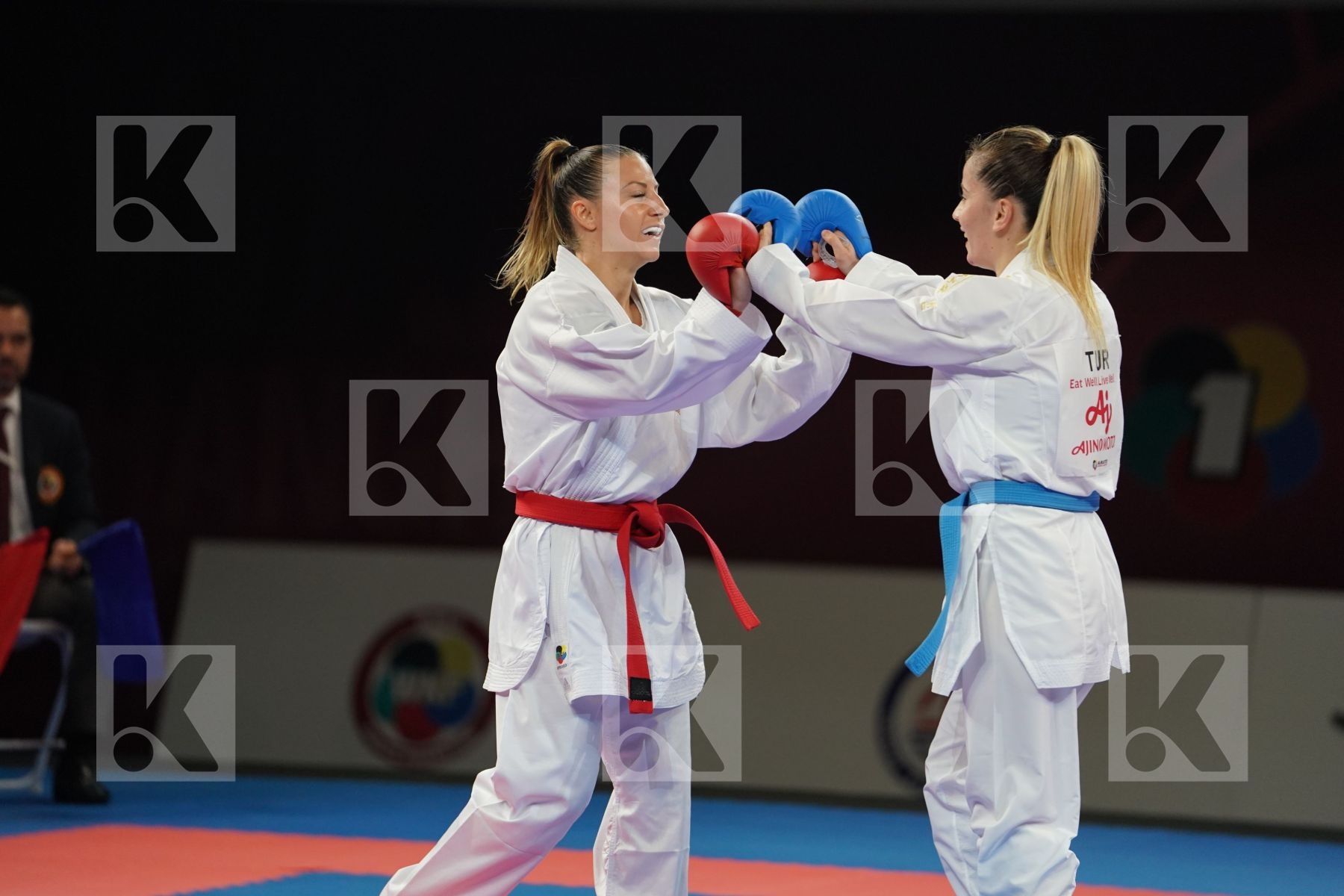 RECCHIA ALEXANDRA (FRANCE) vs OZCELIK ARAPOGLU SERAP (TURKEY) in Senior Kumite -50 Kg - Gold bout