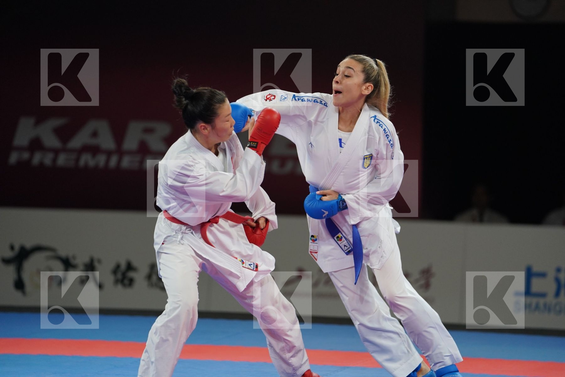 DING JIAMEI (PEOPLES REPUBLIC OF CHINA) vs TERLIUGA ANZHELIKA (UKRAINE) in Senior Kumite -55 Kg - Gold bout