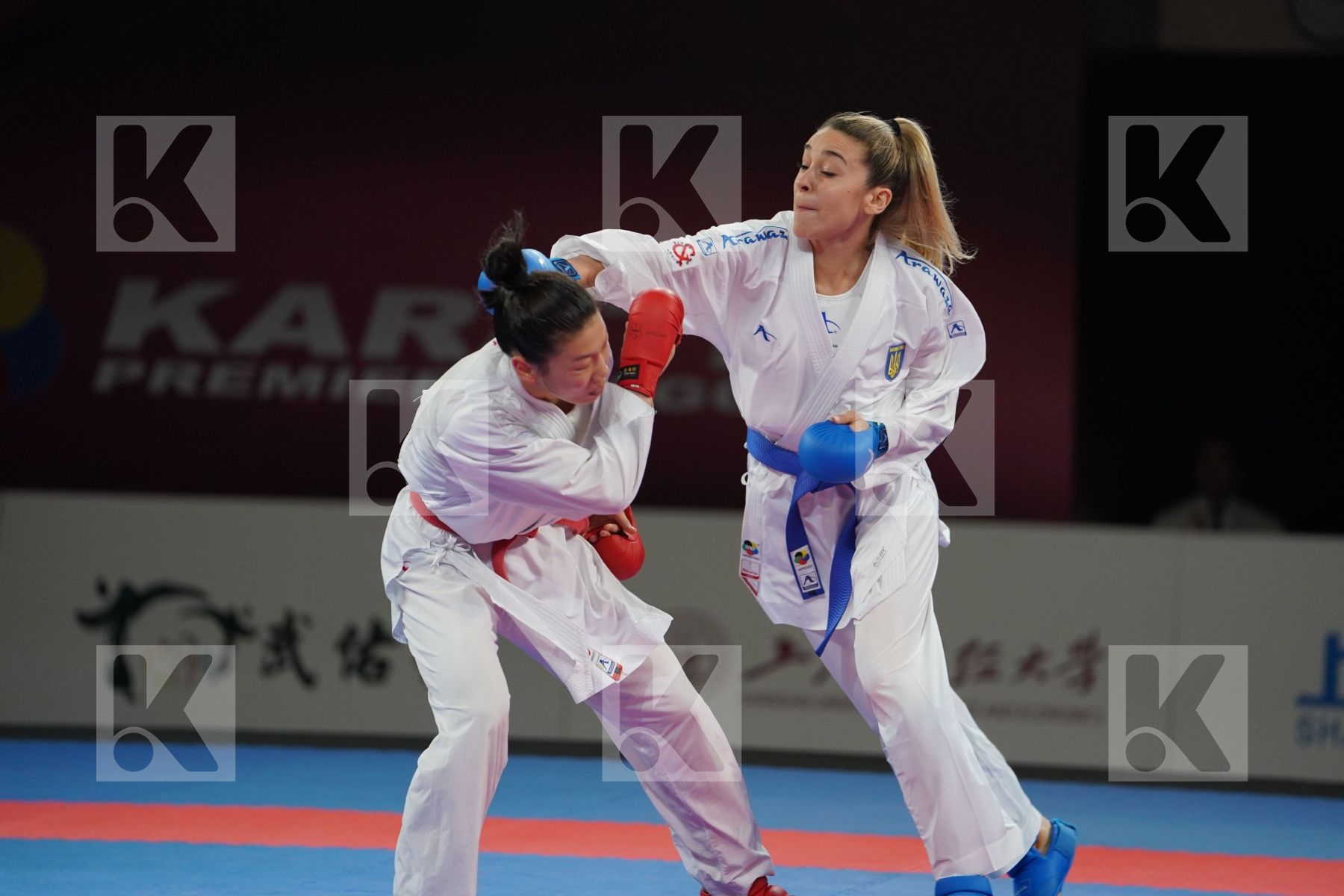 DING JIAMEI (PEOPLES REPUBLIC OF CHINA) vs TERLIUGA ANZHELIKA (UKRAINE) in Senior Kumite -55 Kg - Gold bout