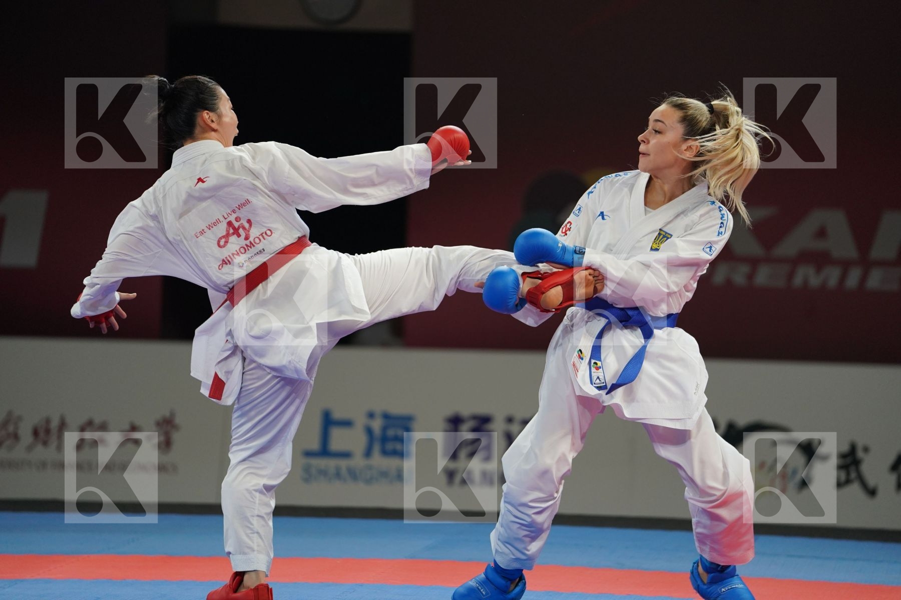 DING JIAMEI (PEOPLES REPUBLIC OF CHINA) vs TERLIUGA ANZHELIKA (UKRAINE) in Senior Kumite -55 Kg - Gold bout