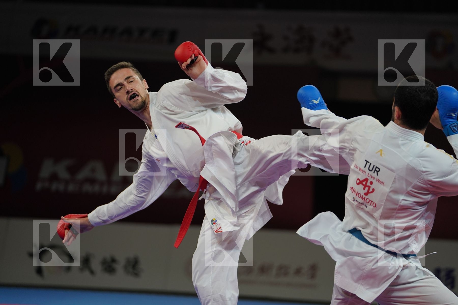 KVESIC IVAN (CROATIA) vs AKTAS UGUR (TURKEY) in Senior Kumite -84 Kg - Gold bout