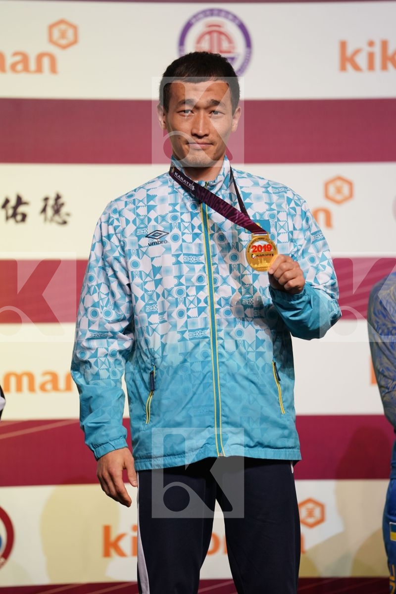 ASSADILOV DARKHAN (KAZAKHSTAN) during podium ceremony