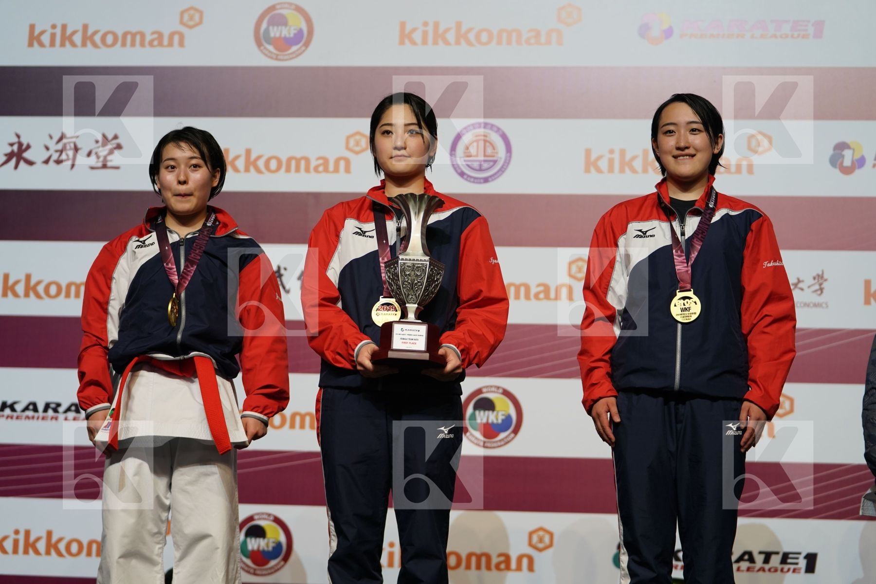 JAPAN during podium ceremony