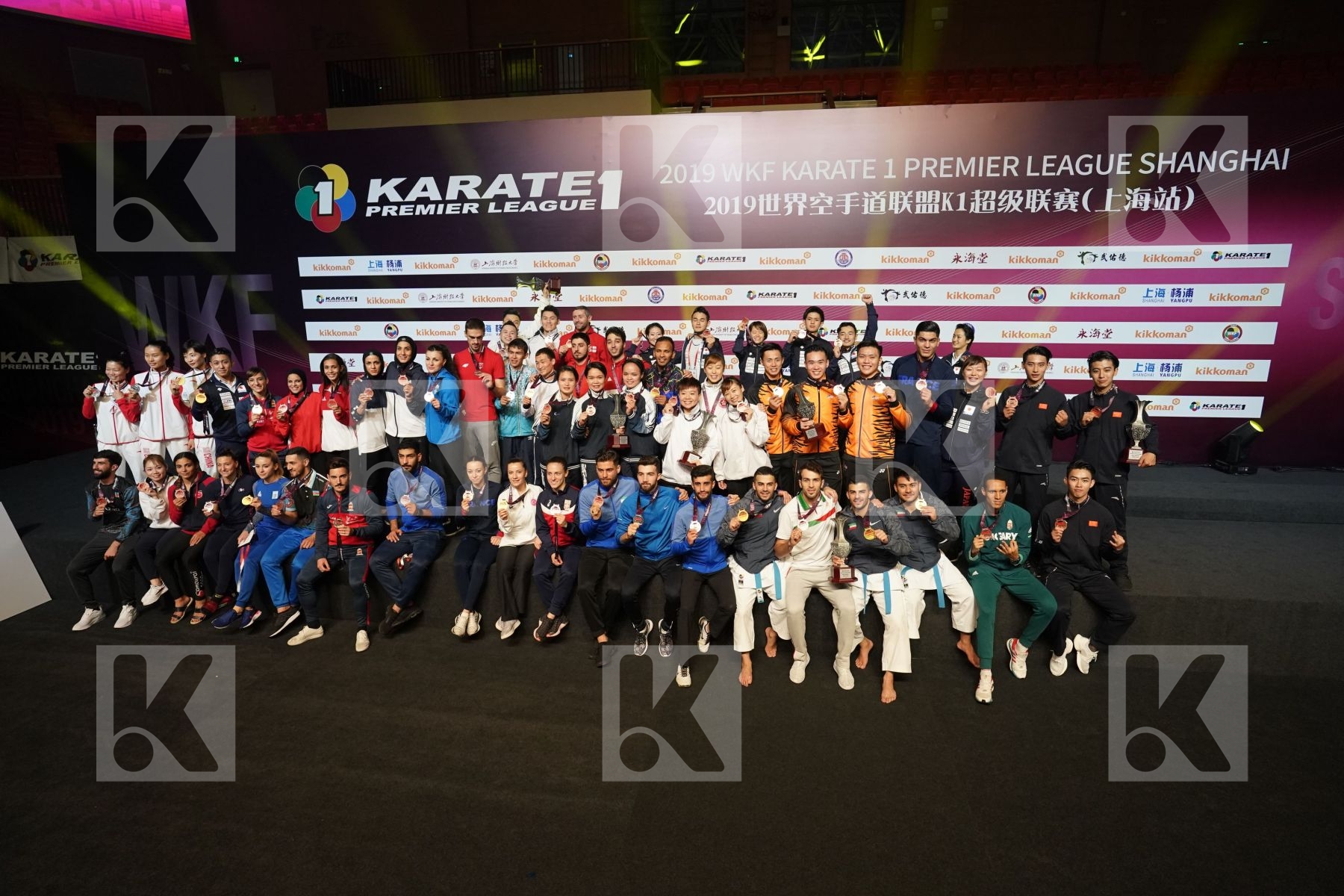 All medalists during podium ceremony