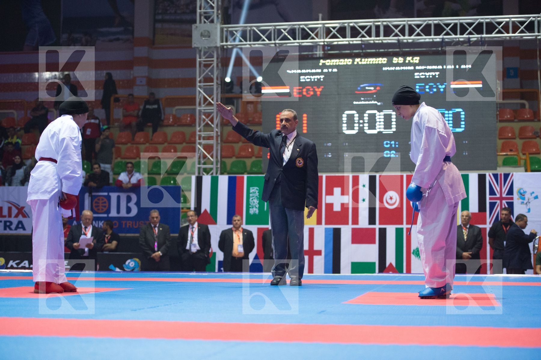 -50 kg Egypt final kumite Ozcelik Serap Rashed Areeg Turkey