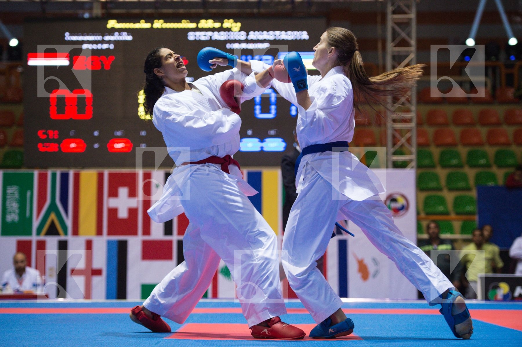 68+ kg Egypt final Hussam Sohila kumite Stepashko Anastasiya Ukr