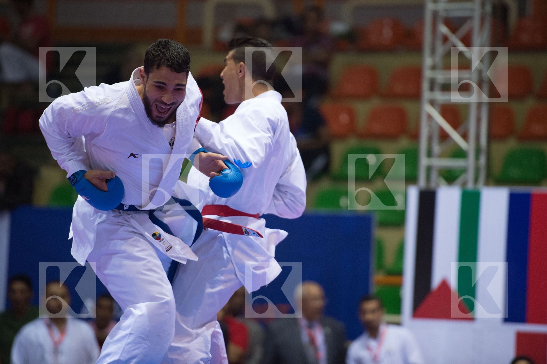 84+ kg Egypt Elasfar Ahmed final kumite Morocco Ouchen Achraf