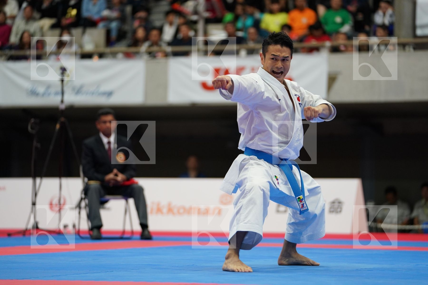 SHIMBABA ISSEI (JAPAN) in Senior Male Kata - Bronze bout