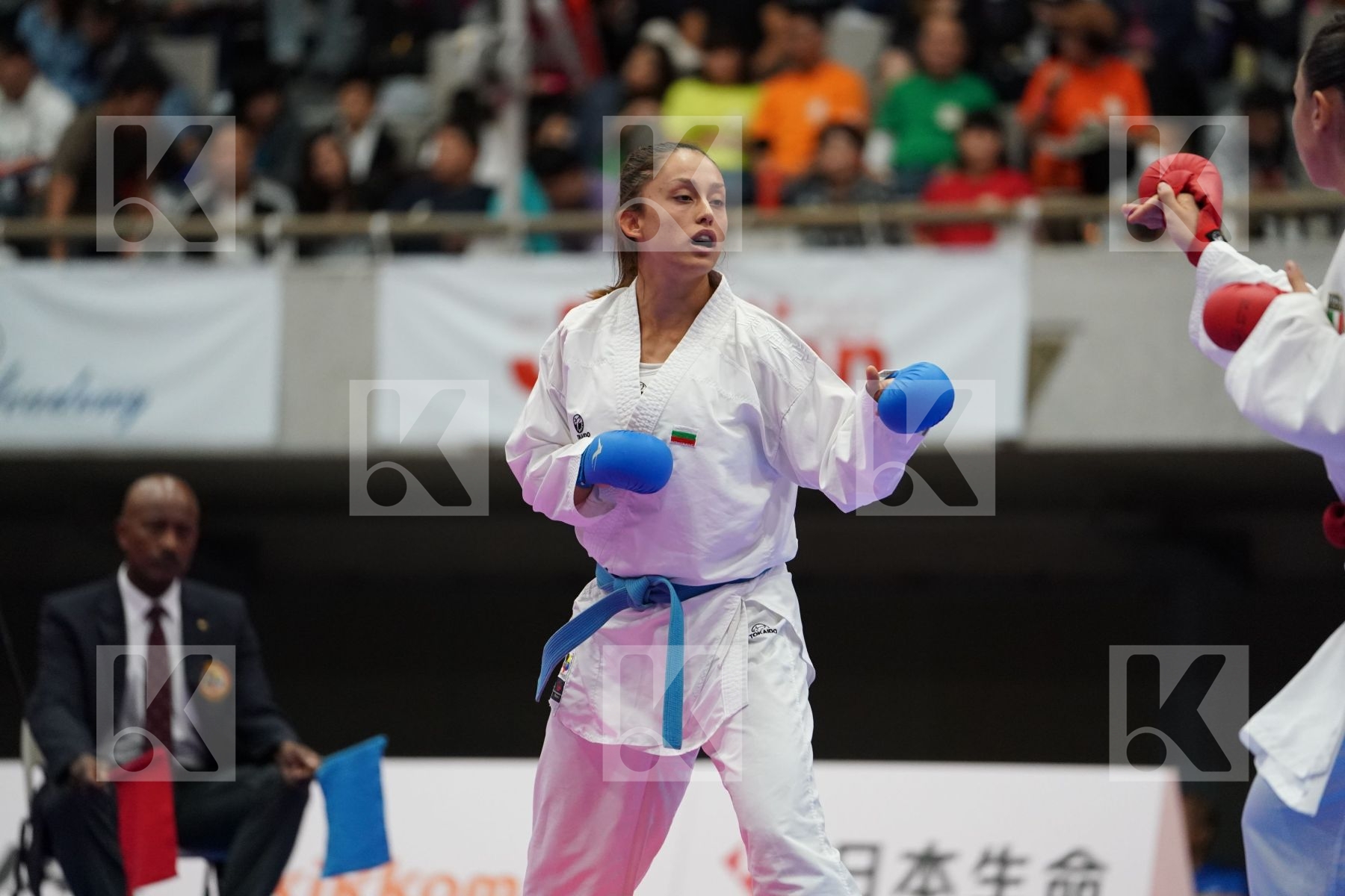 FERRACUTI CLIO (ITALY) VS STUBLEVA ALEKSANDRA (BULGARIA) in Senior Kumite 68+ Kg - Bronze bout