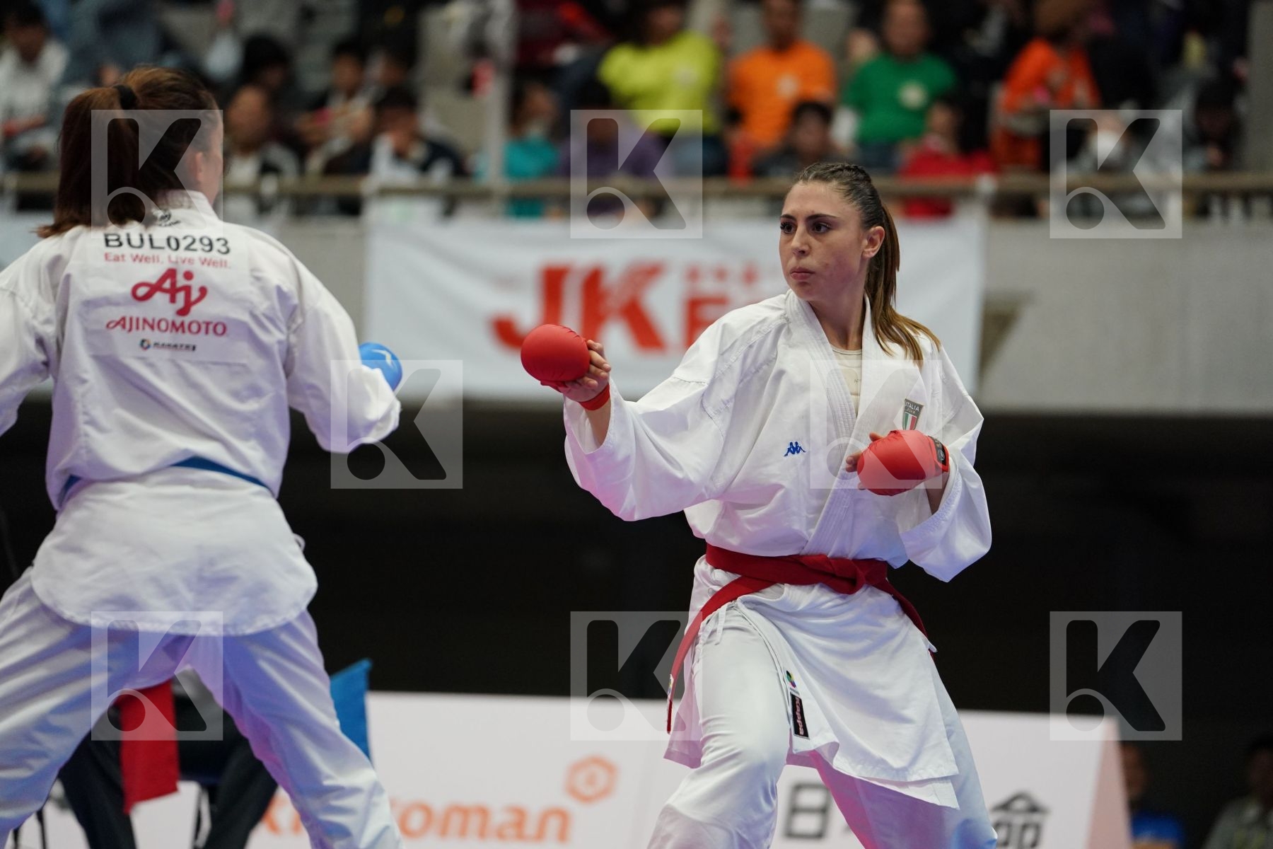 FERRACUTI CLIO (ITALY) VS STUBLEVA ALEKSANDRA (BULGARIA) in Senior Kumite 68+ Kg - Bronze bout