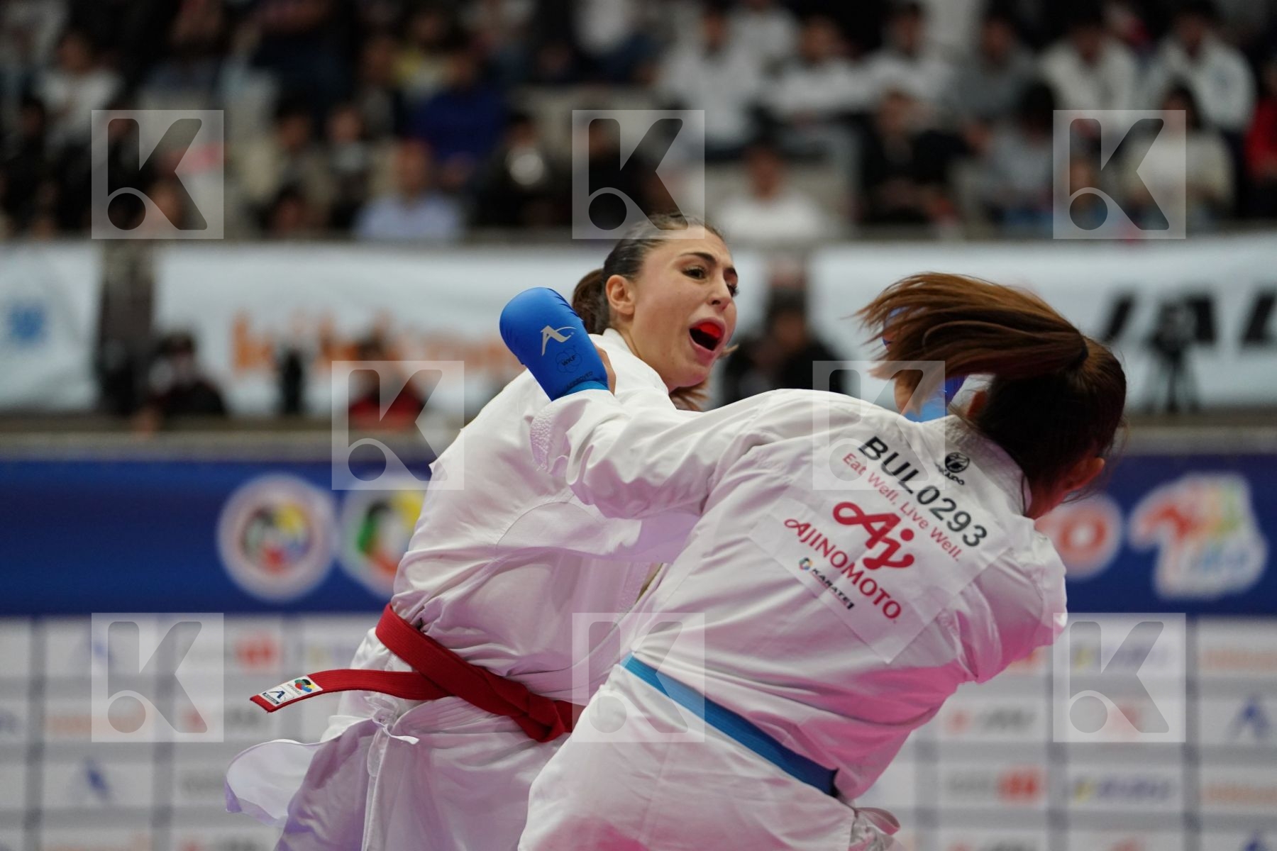 FERRACUTI CLIO (ITALY) VS STUBLEVA ALEKSANDRA (BULGARIA) in Senior Kumite 68+ Kg - Bronze bout