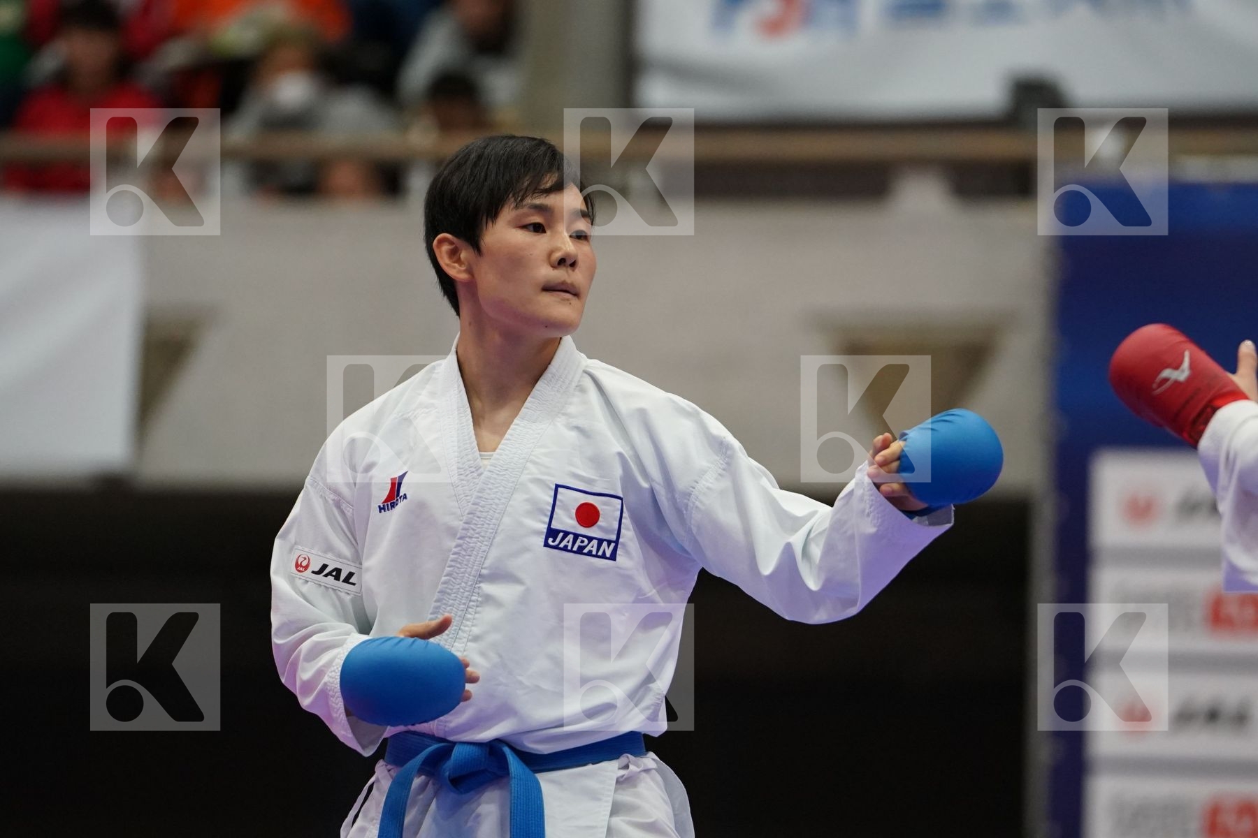 CHATZILIADOU ELENI (GREECE) VS KAWAMURA NATSUMI (JAPAN) in Senior Kumite 68+ Kg - Bronze bout