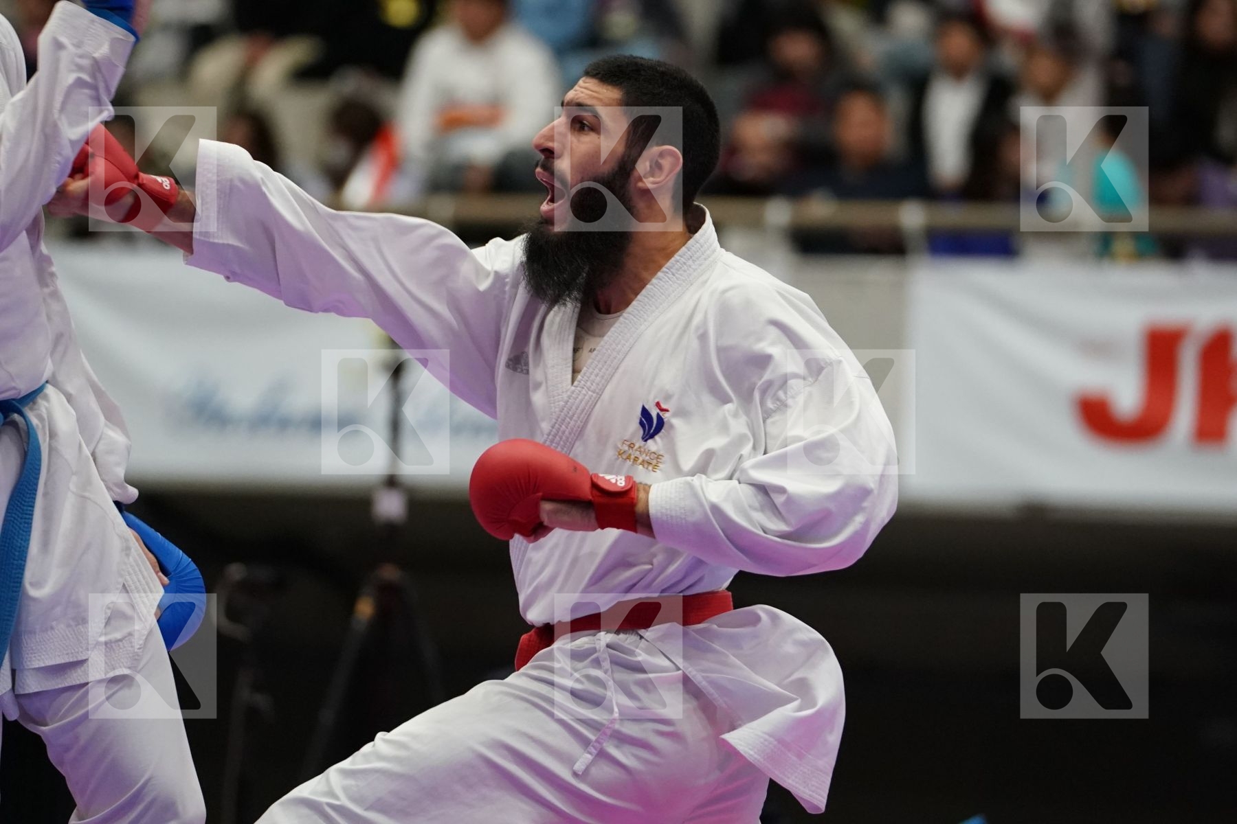 KLOUZ ILYES (FRANCE) VS VODCHITS ALIAKSEI (BELARUS) in Senior Kumite 84+ Kg - Bronze bout