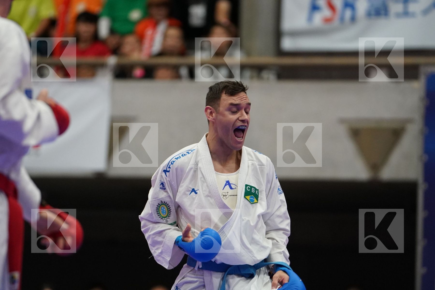PAMPALONI MATTIA (ITALY) VS BROSE DOUGLAS (BRAZIL) in Senior Kumite -60 Kg - Bronze bout