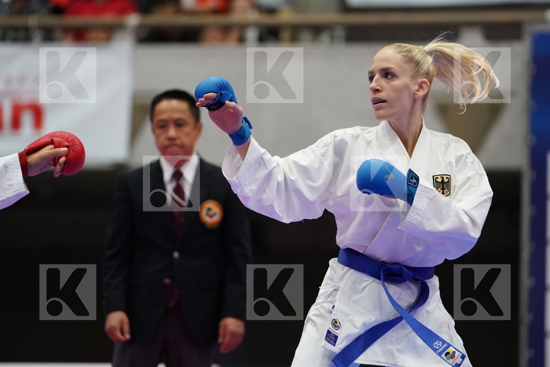 BUSA LORENA (ITALY) VS BITSCH JANA (GERMANY) in Senior Kumite -55 Kg - Bronze bout