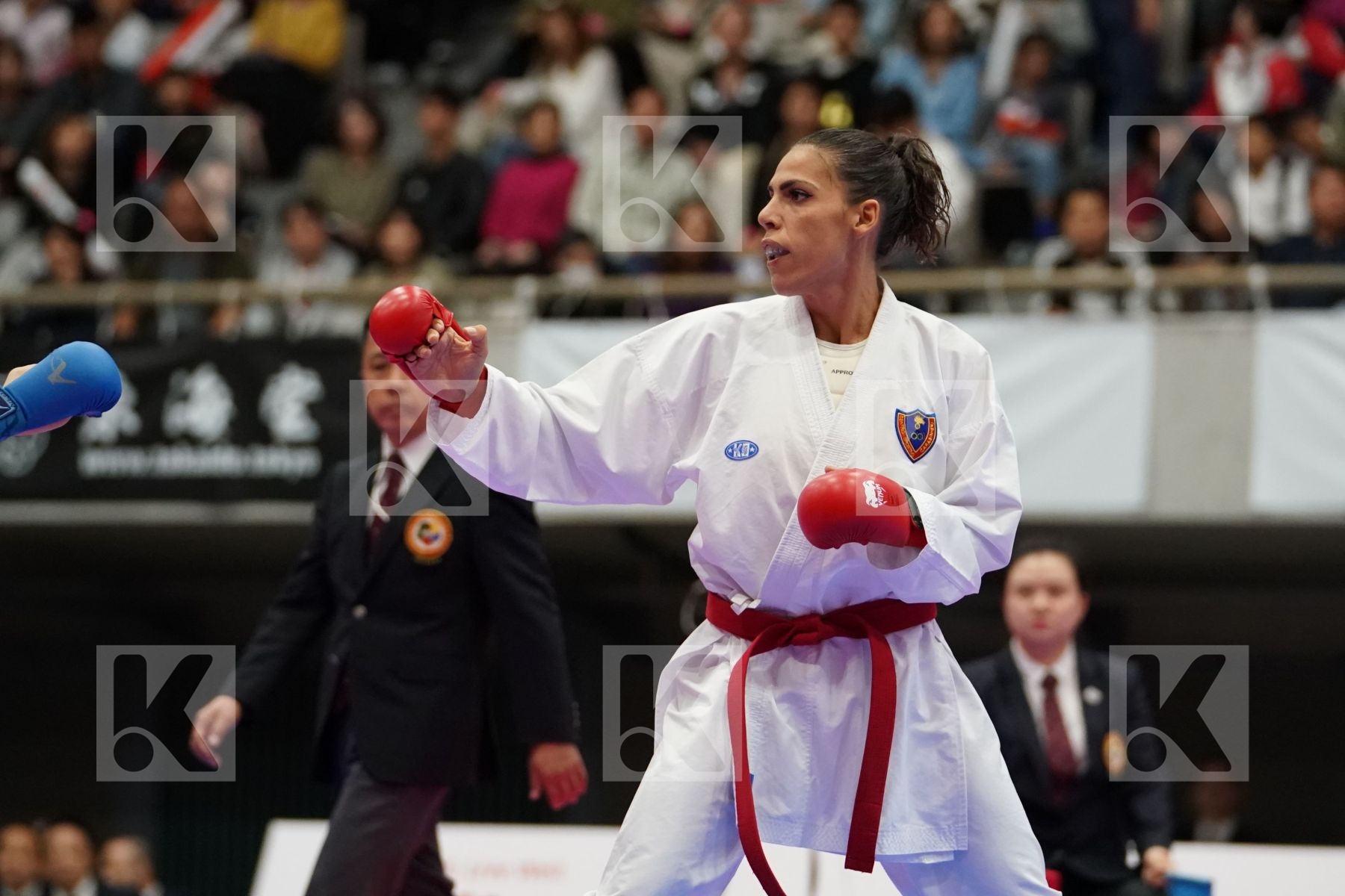 BUSA LORENA (ITALY) VS BITSCH JANA (GERMANY) in Senior Kumite -55 Kg - Bronze bout