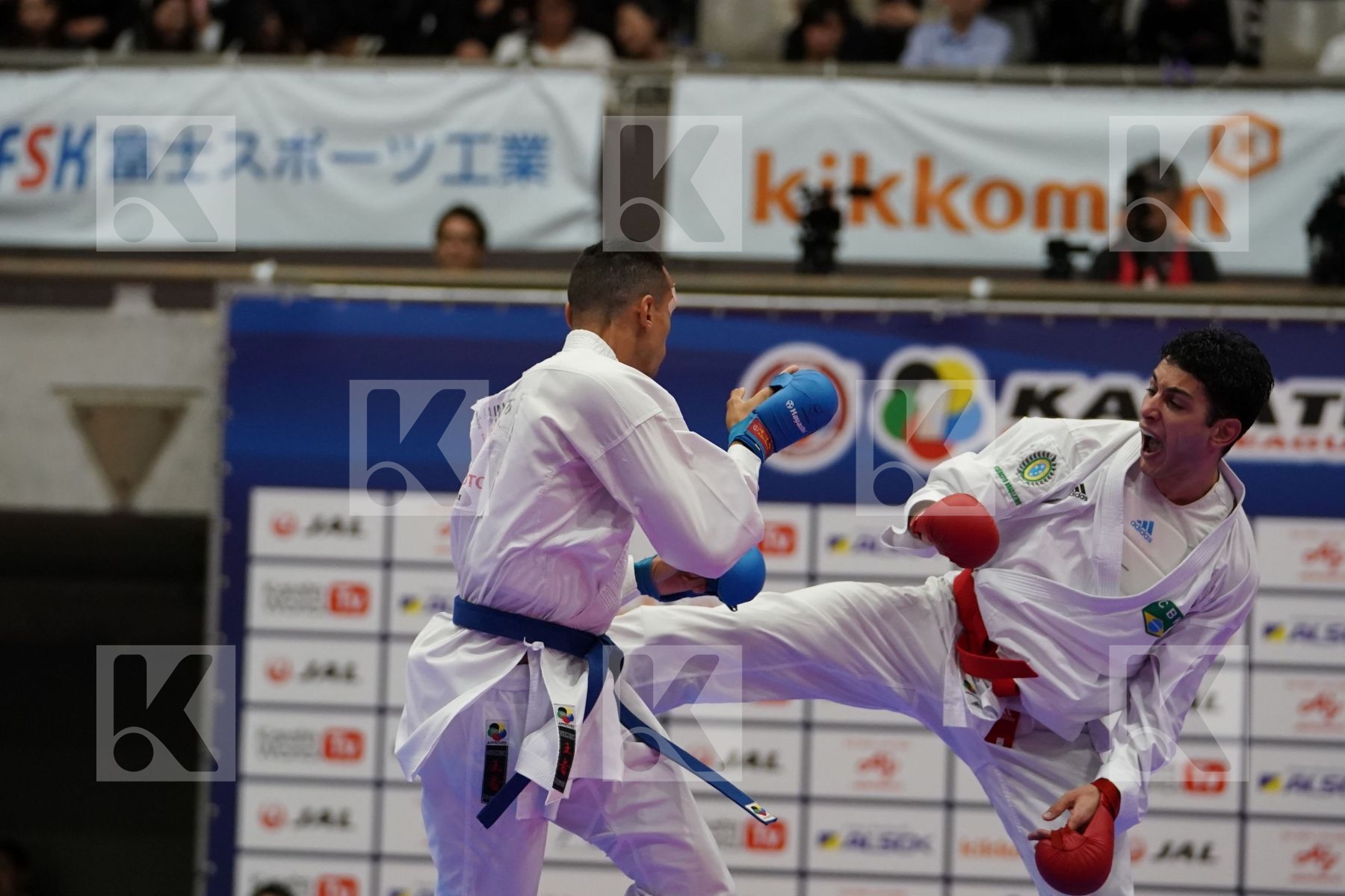 FIGUEIRA VINICIUS (BRAZIL) VS TADISSI YVES MARTIAL (HUNGARY) in Senior Kumite -67 Kg - Bronze bout