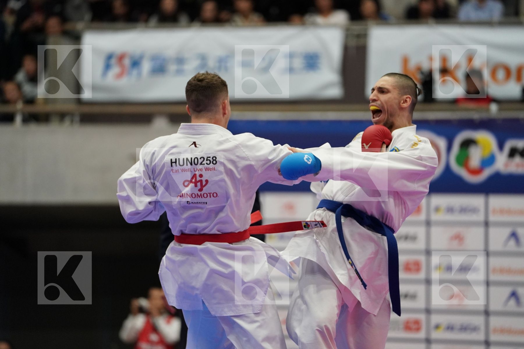 HARSPATAKI GABOR (HUNGARY) VS HORUNA STANISLAV (UKRAINE) in Senior Kumite Ð 75 Kg - Bronze bout