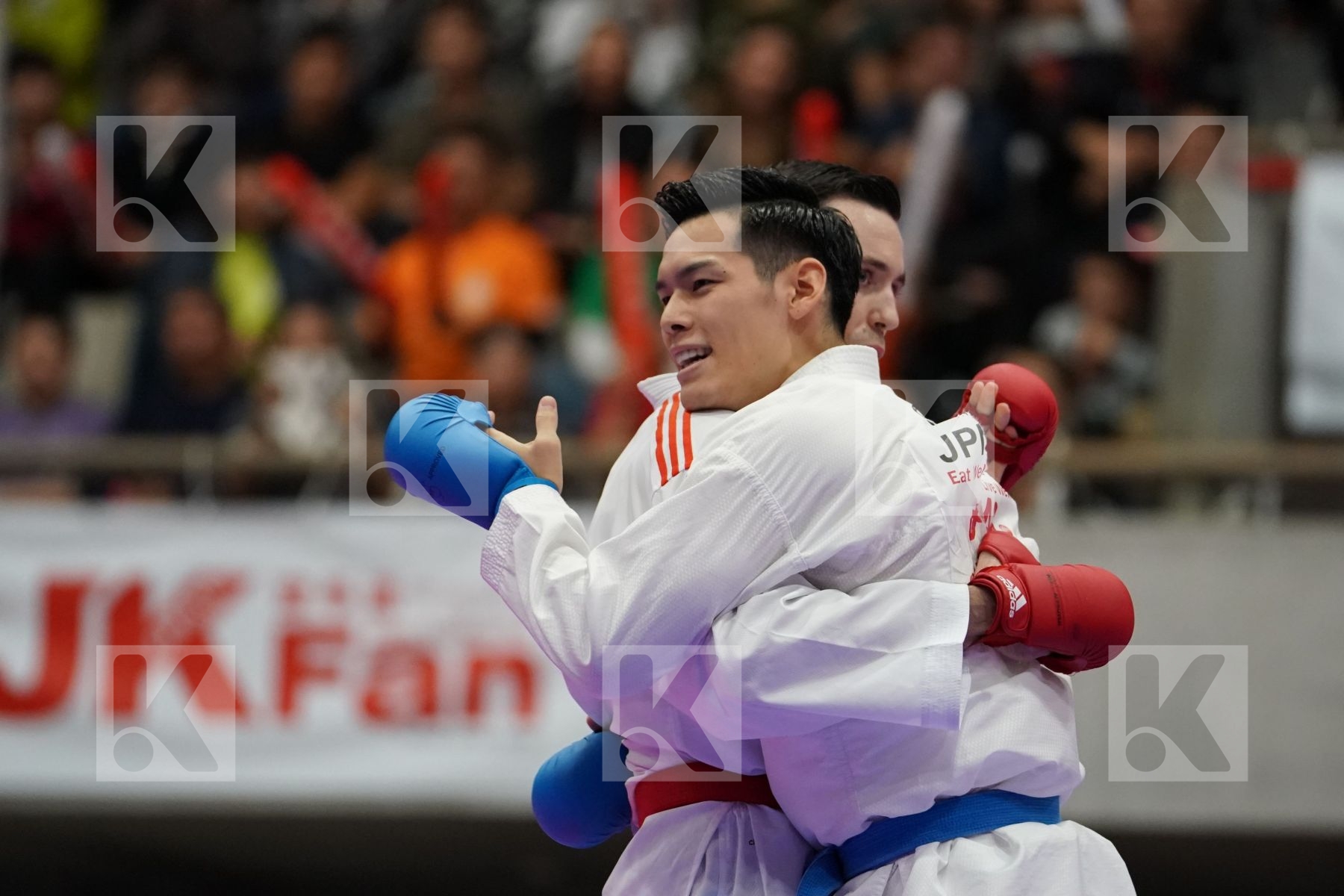 SCOTT THOMAS (USA) VS NISHIMURA KEN (JAPAN) in Senior Kumite Ð 75 Kg - Bronze bout