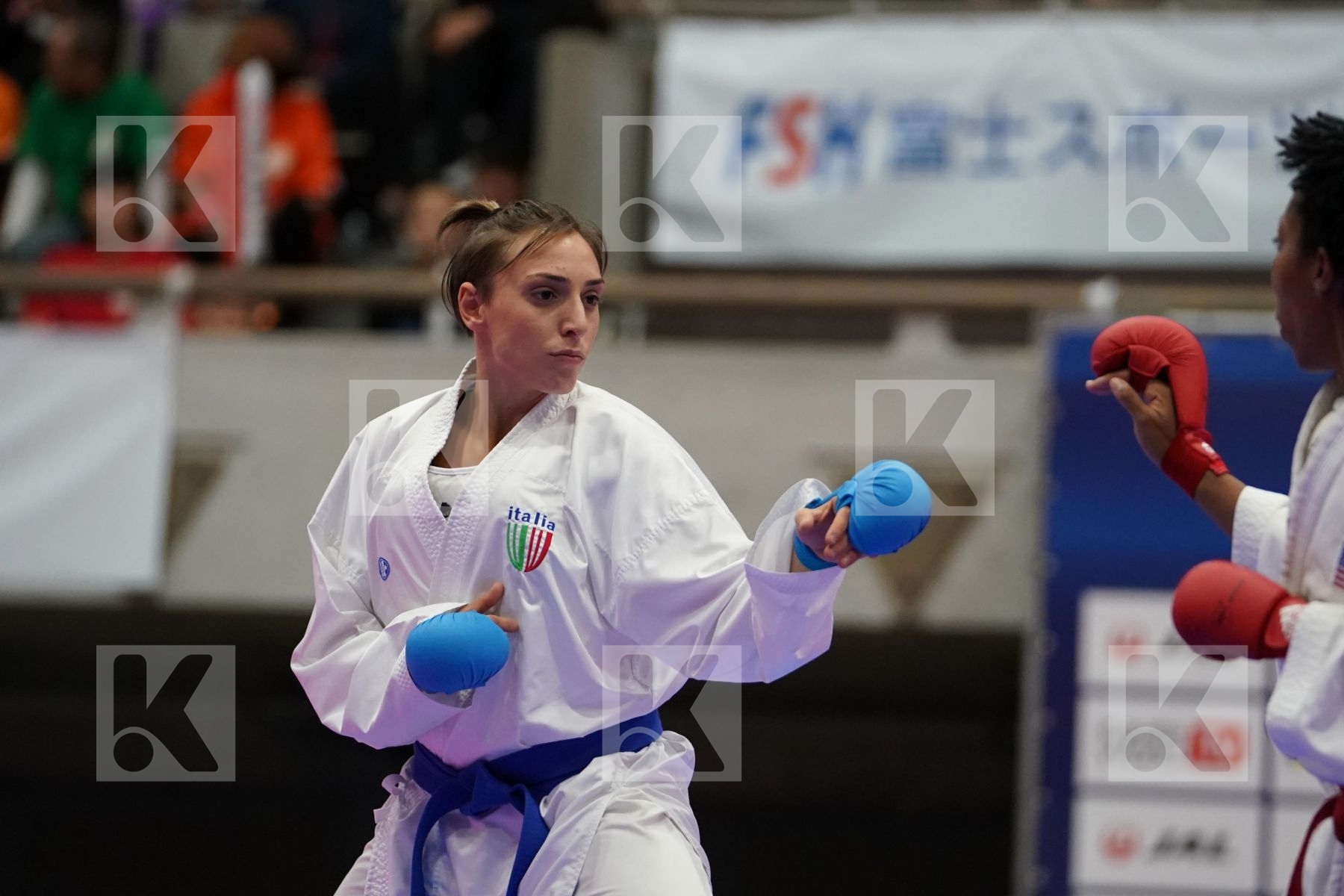MURPHY CHERYL (USA) VS SEMERARO SILVIA (ITALY) in Senior Kumite Ð 68 Kg - Bronze bout